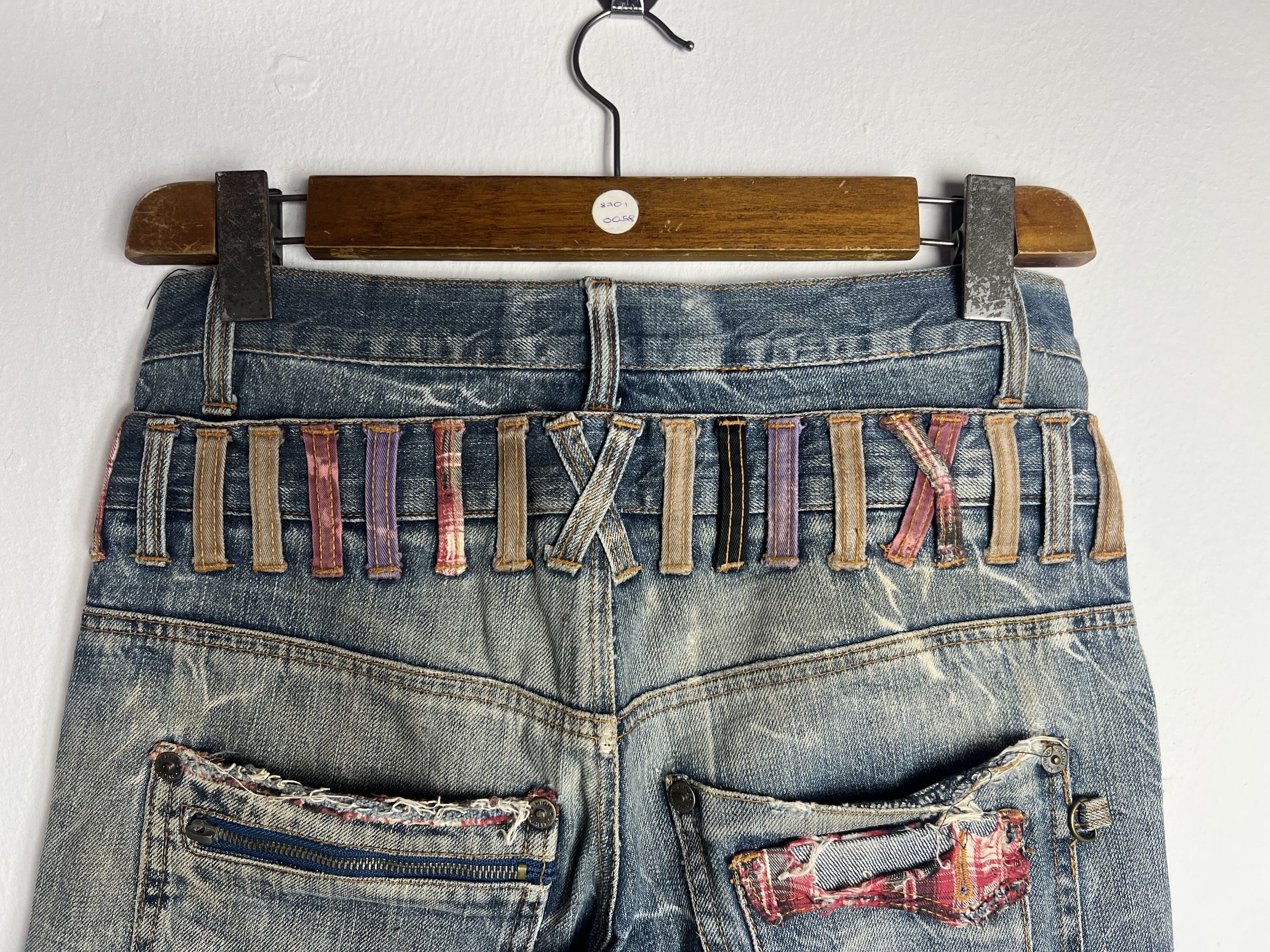 Unsound Rags Nylaus Double Waist Distressed Clawmark Denim Jeans Size US 30 / EU 46 - 8 Thumbnail