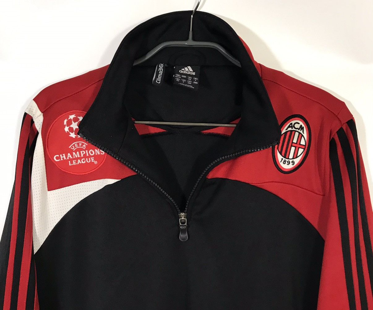 Adidas Milan 2007-08 1/4 Zip Track Top Mens Size XL Size US XL / EU 56 / 4 - 3 Thumbnail