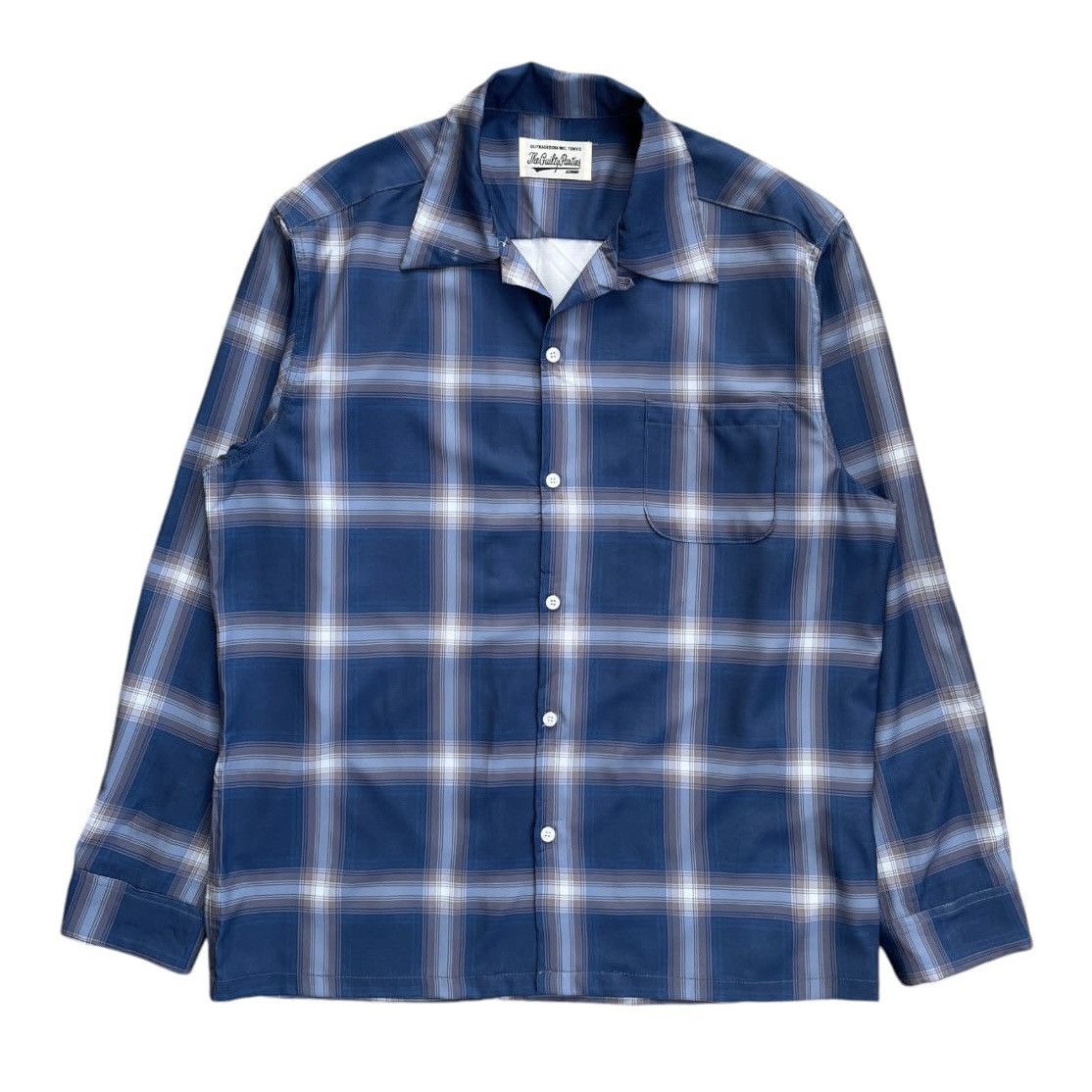 Wacko Maria Wacko Maria SS23 Ombre Check Open Collar Longsleeved Shirt |  Grailed