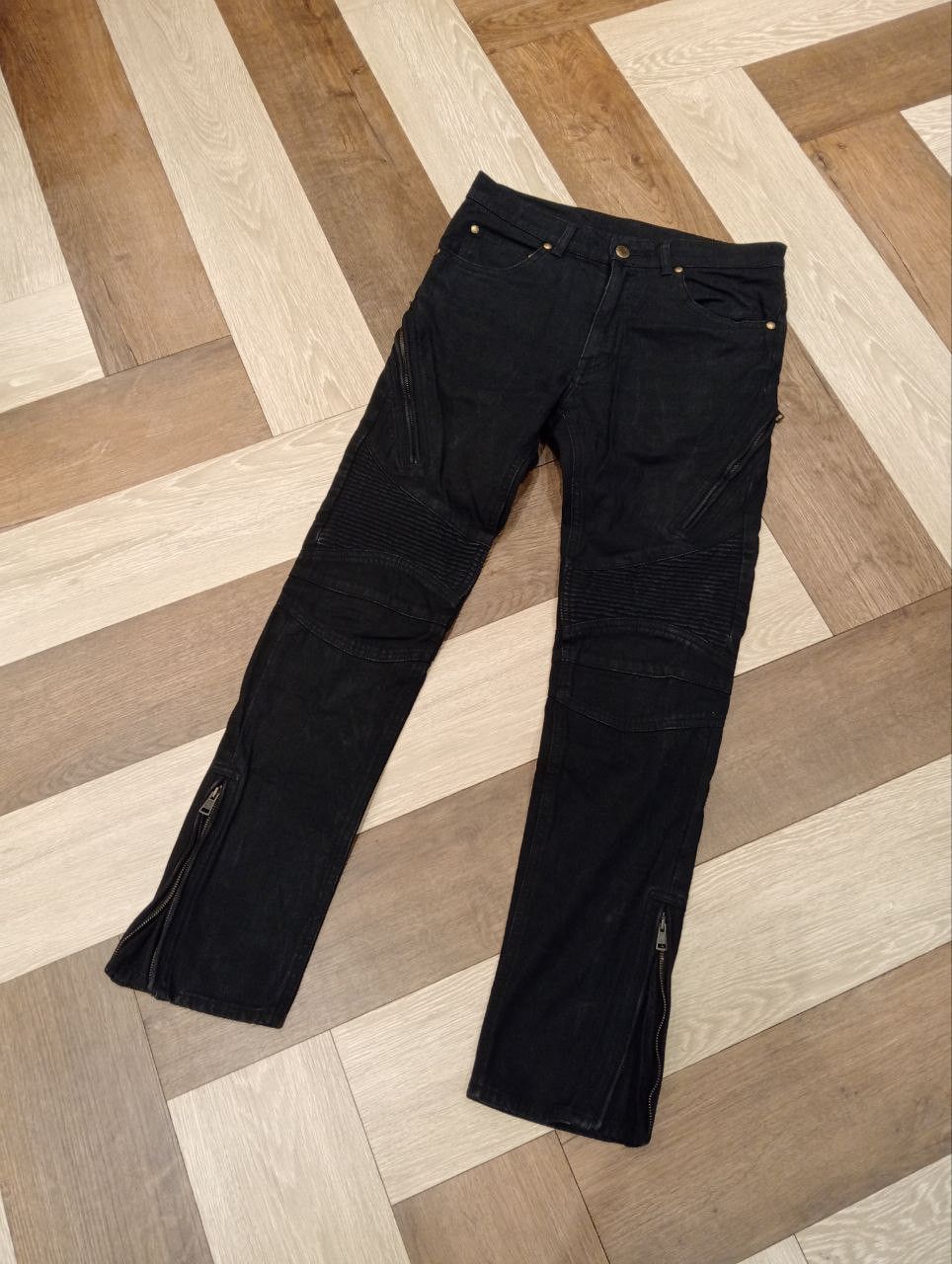 JAPANESE 1 PIU 1 UGUALE 3 BIKER DENIM PANTS