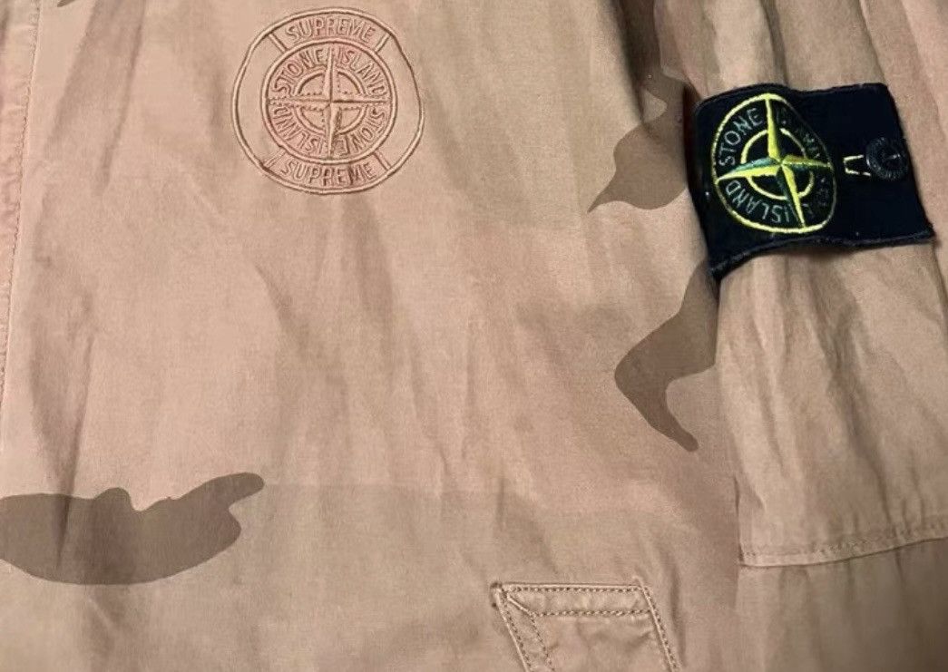 Stone Island × Supreme Supreme stone island Riot mask camo jacket parka coral camo Size US XL / EU 56 / 4 - 3 Thumbnail
