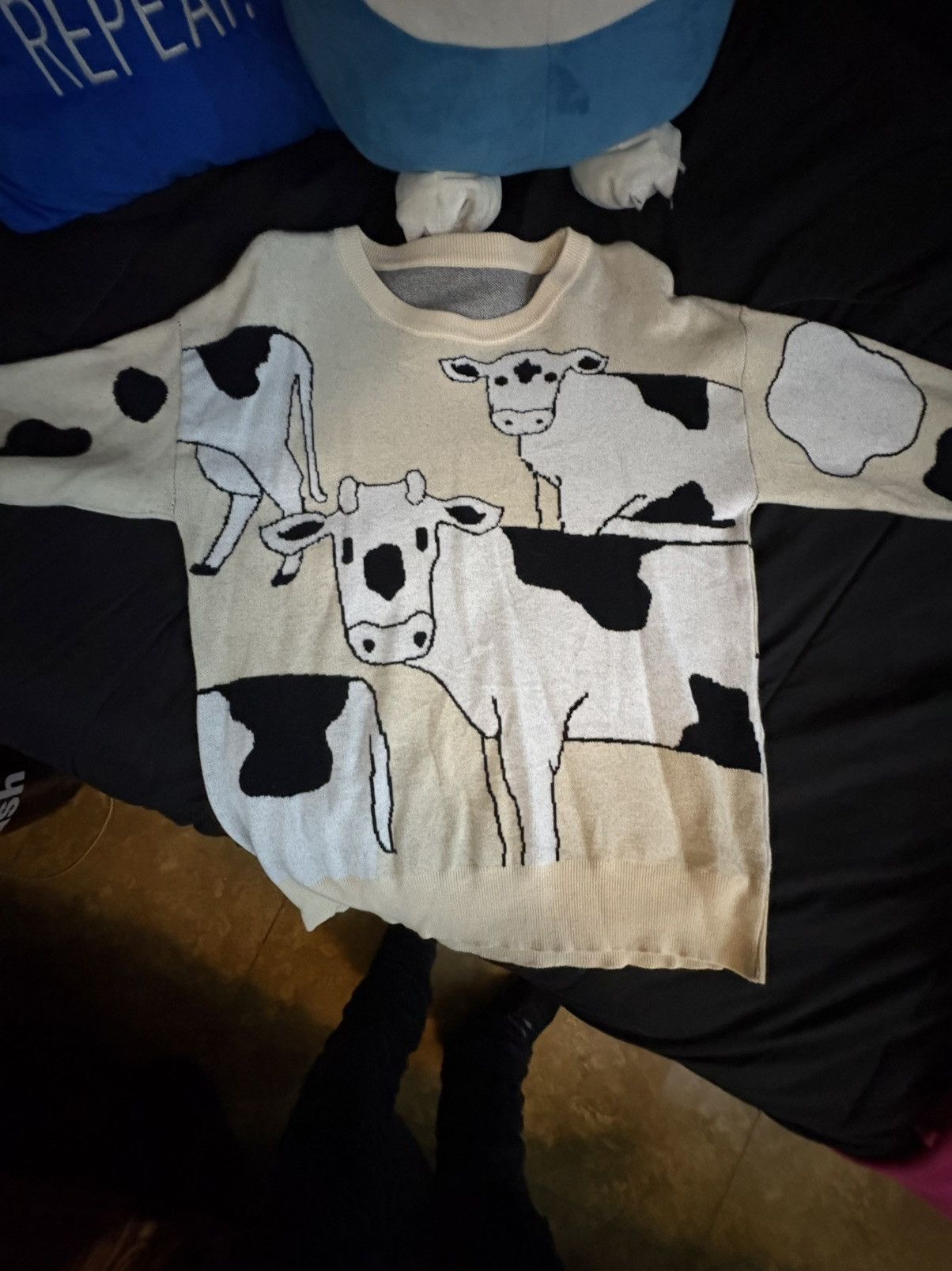 Vintage Cow sweater Size S / US 4 / IT 40 - 1 Thumbnail