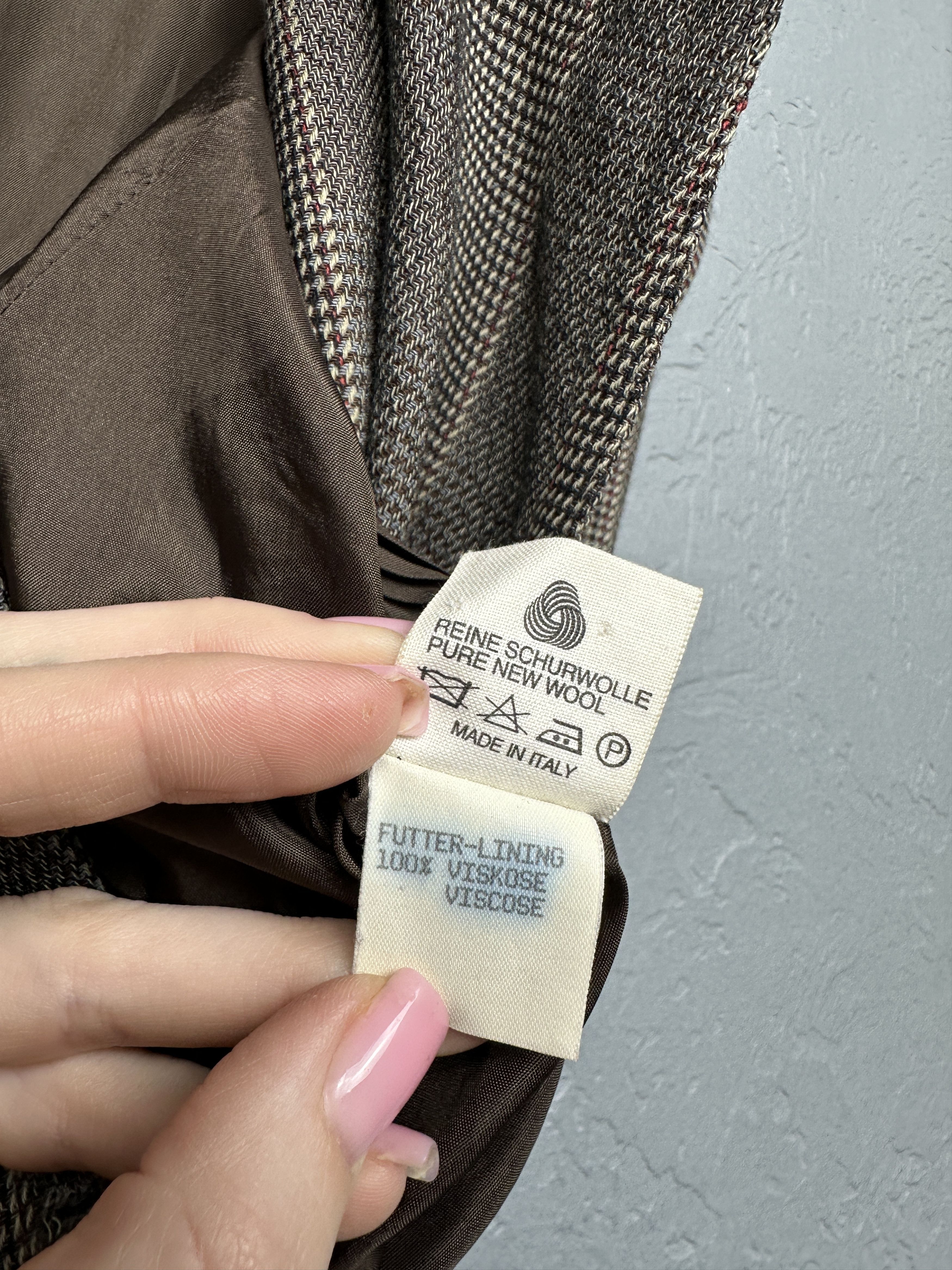 Jil Sander Jil Sander 90s Vintage Womens Wool Herringbone Coat Size M / US 6-8 / IT 42-44 - 5 Thumbnail