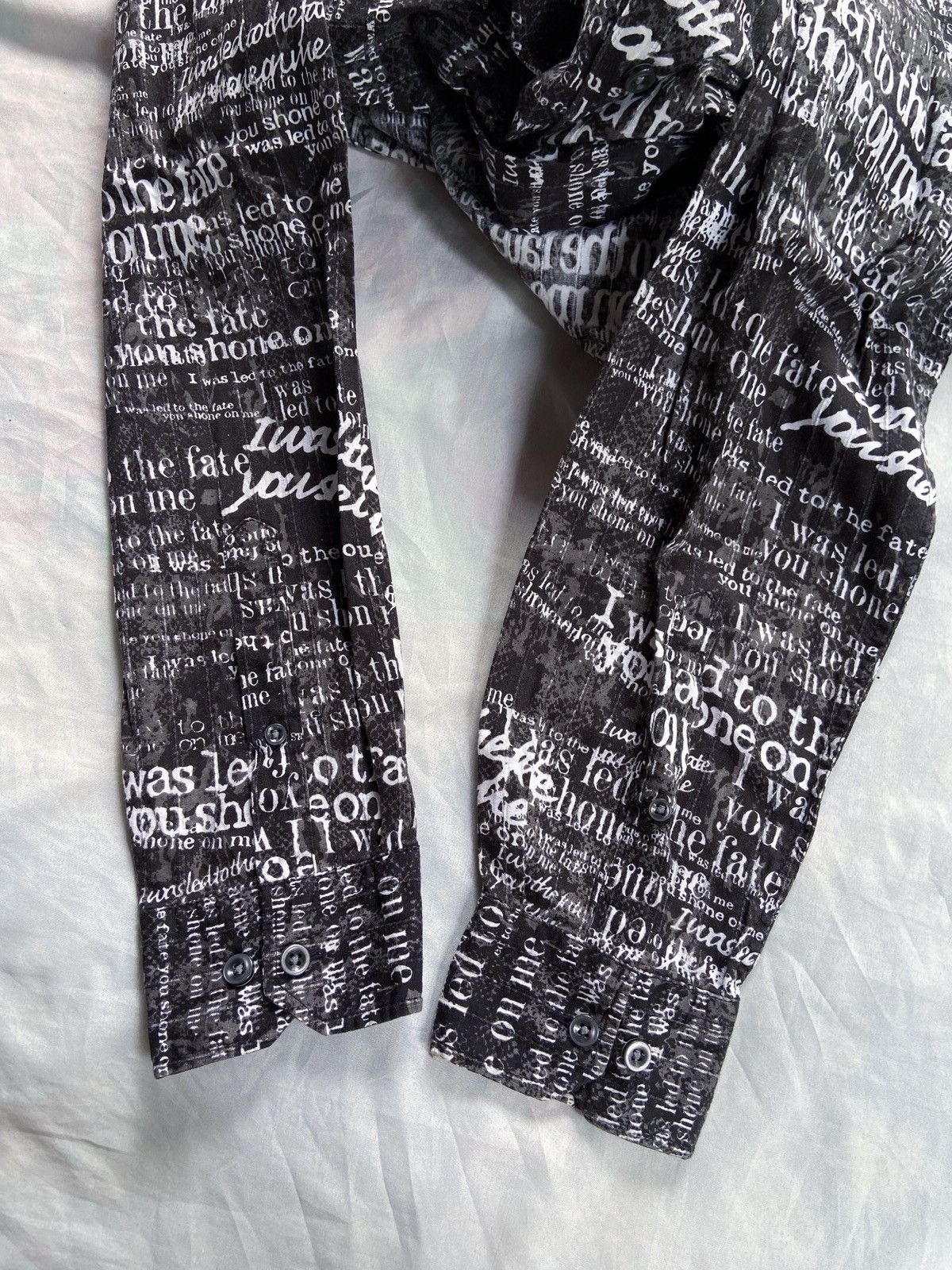 14th Addiction SPLENDID SATISFACTION ARCHIVE TYPE WRITER BUTTON DOWN SHIRT Size US XL / EU 56 / 4 - 7 Thumbnail