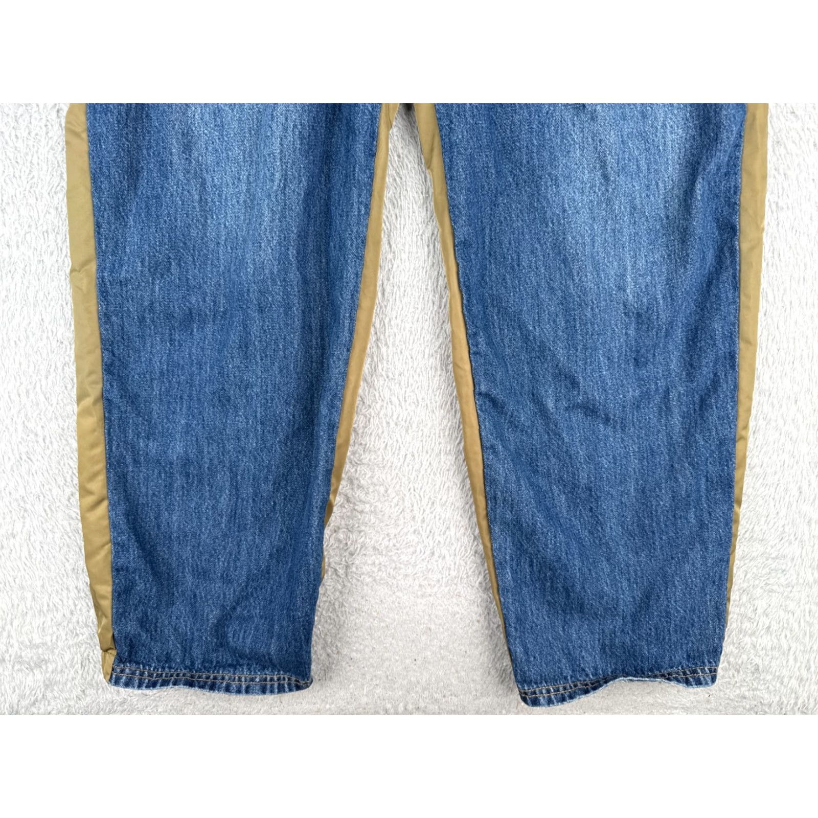 Fashion Nova Fashion Nova Jeans Womens XL Blue Denim 5-Pocket High Rise 30" Regular Distressed Button Zip Size 40" / US 18 - 2 Thumbnail