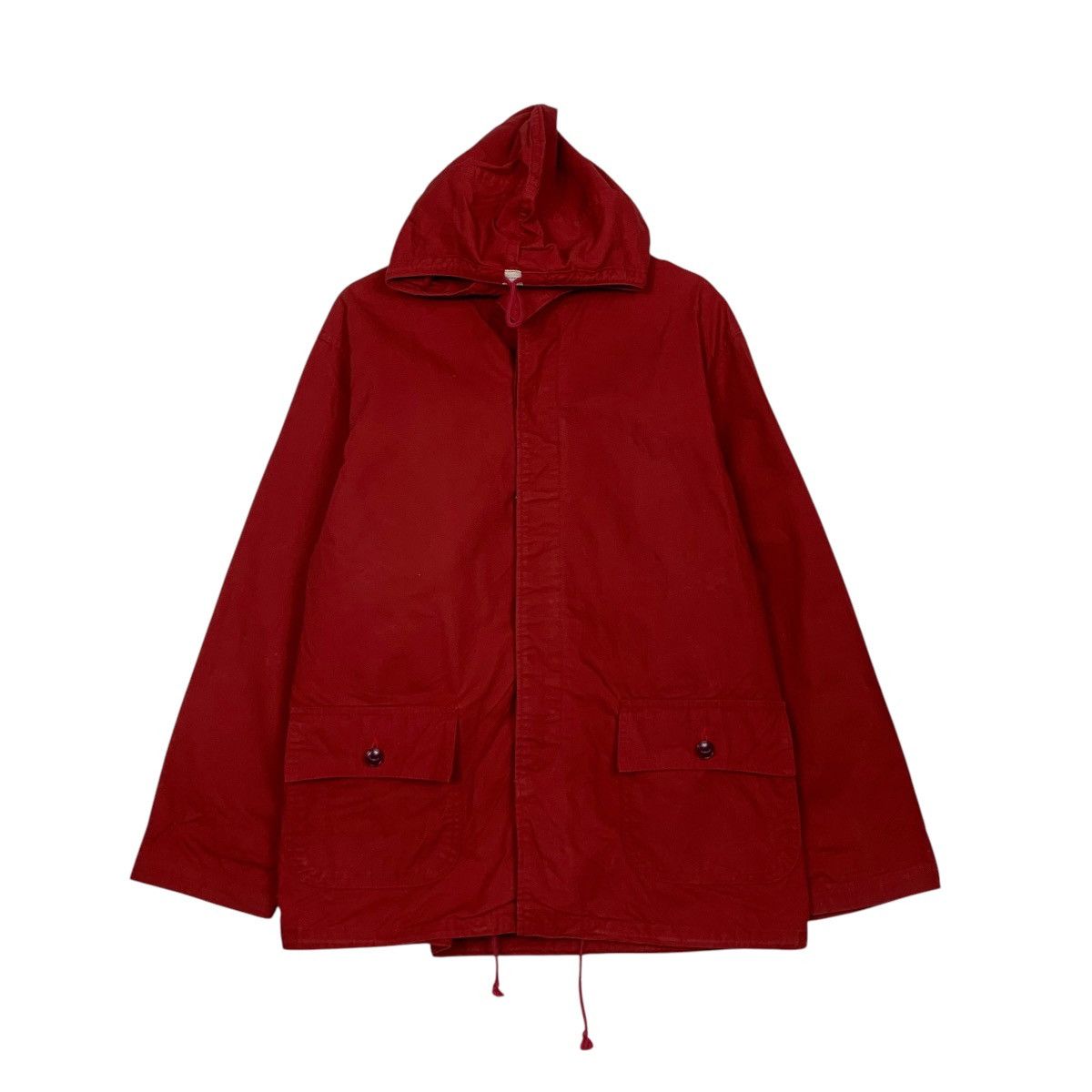 Vintage 90s Vintage HIGH QUALITY FABRIC Hooded Jacket #2680-C120 Size US M / EU 48-50 / 2 - 1 Thumbnail