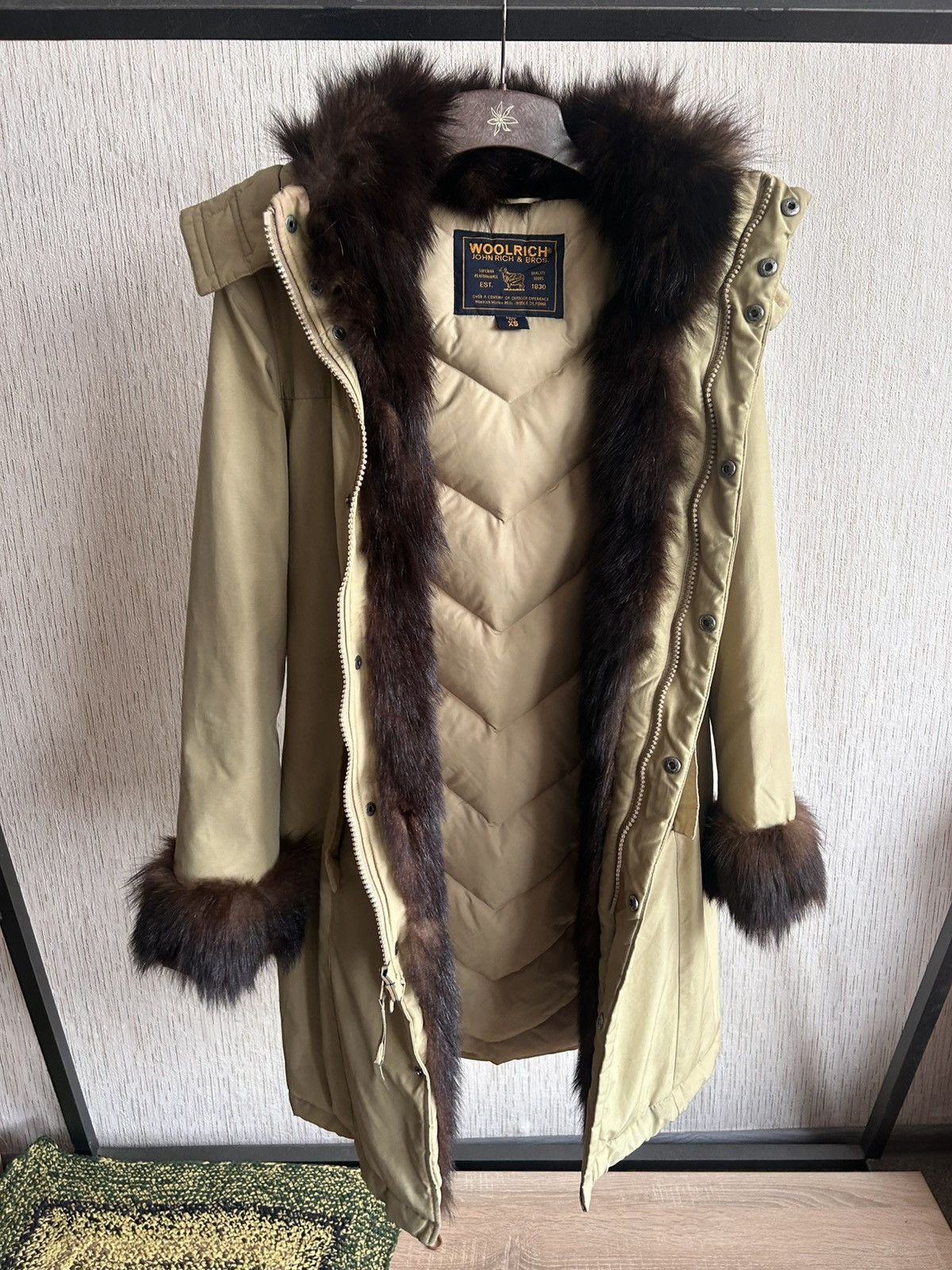 Vintage × Woolrich Woolen Mills Woolrich Boulder Rabbit Fur Parka Size XS / US 0-2 / IT 36-38 - 2 Thumbnail