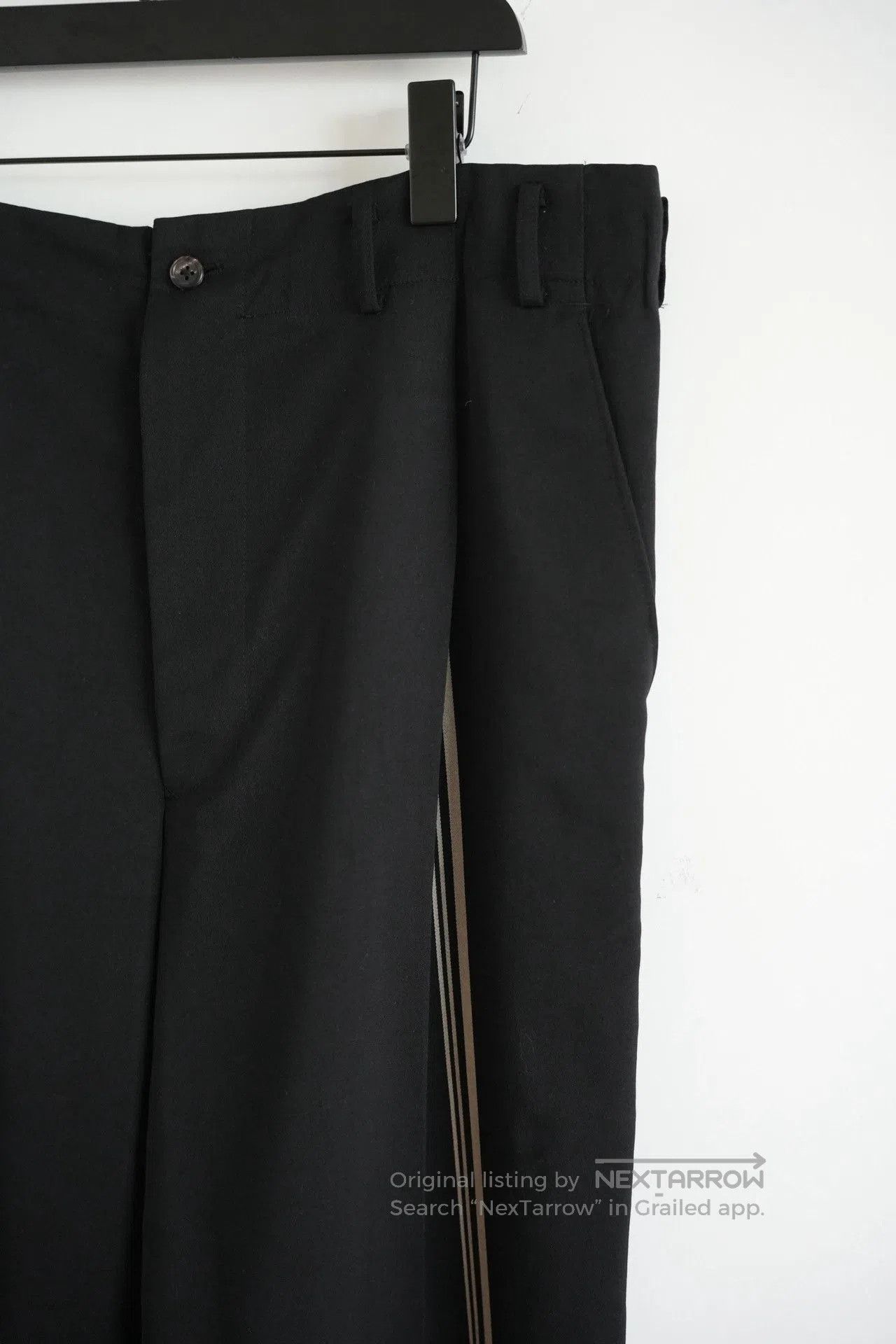 Yohji Yamamoto Yohji Yamamoto 86AW Diagonal Stripe Trousers. Size US 30 / EU 46 - 4 Thumbnail