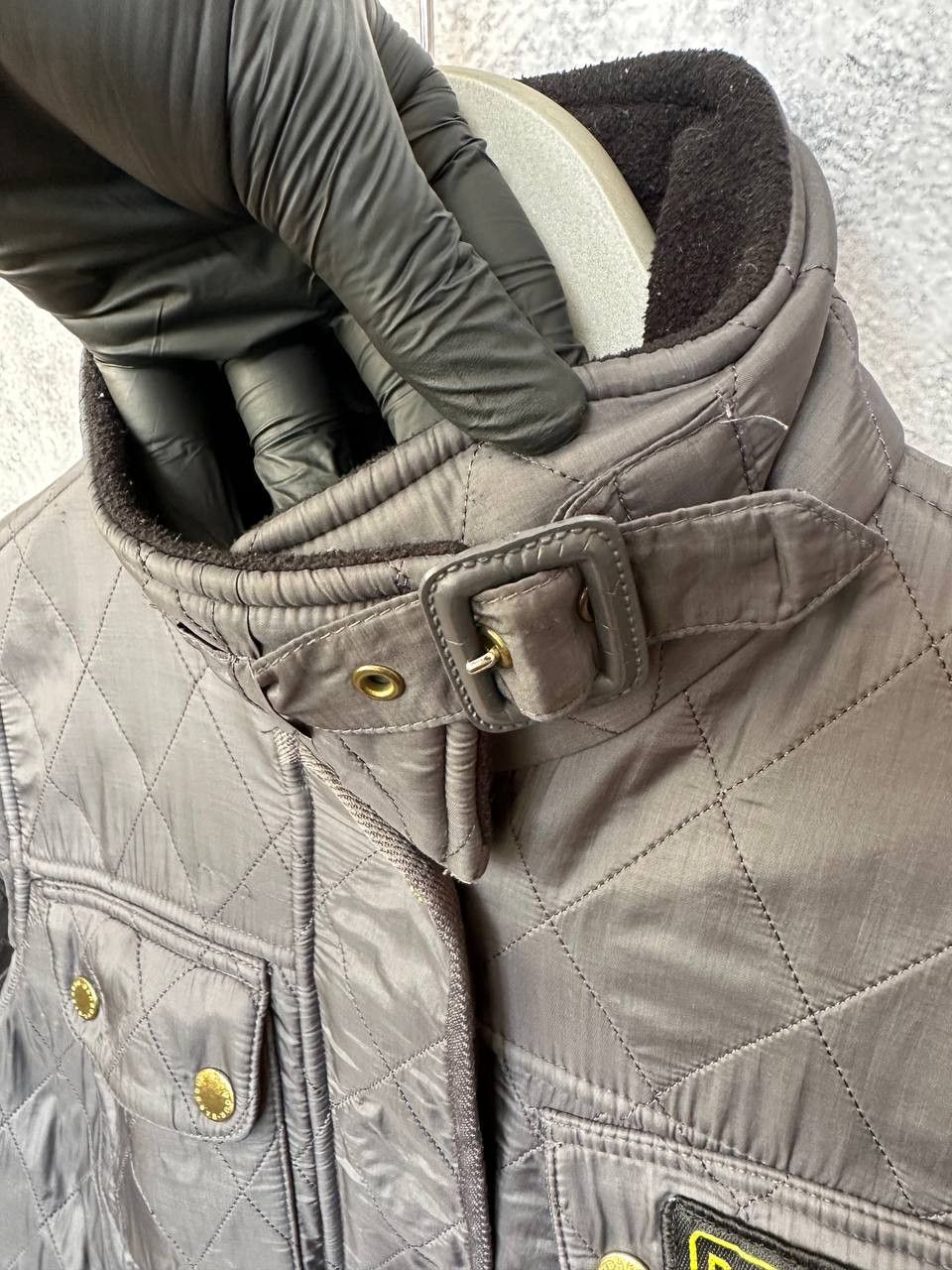 Barbour Barbour International Quilted Jacket with Belt Biker Size L / US 10 / IT 46 - 11 Thumbnail