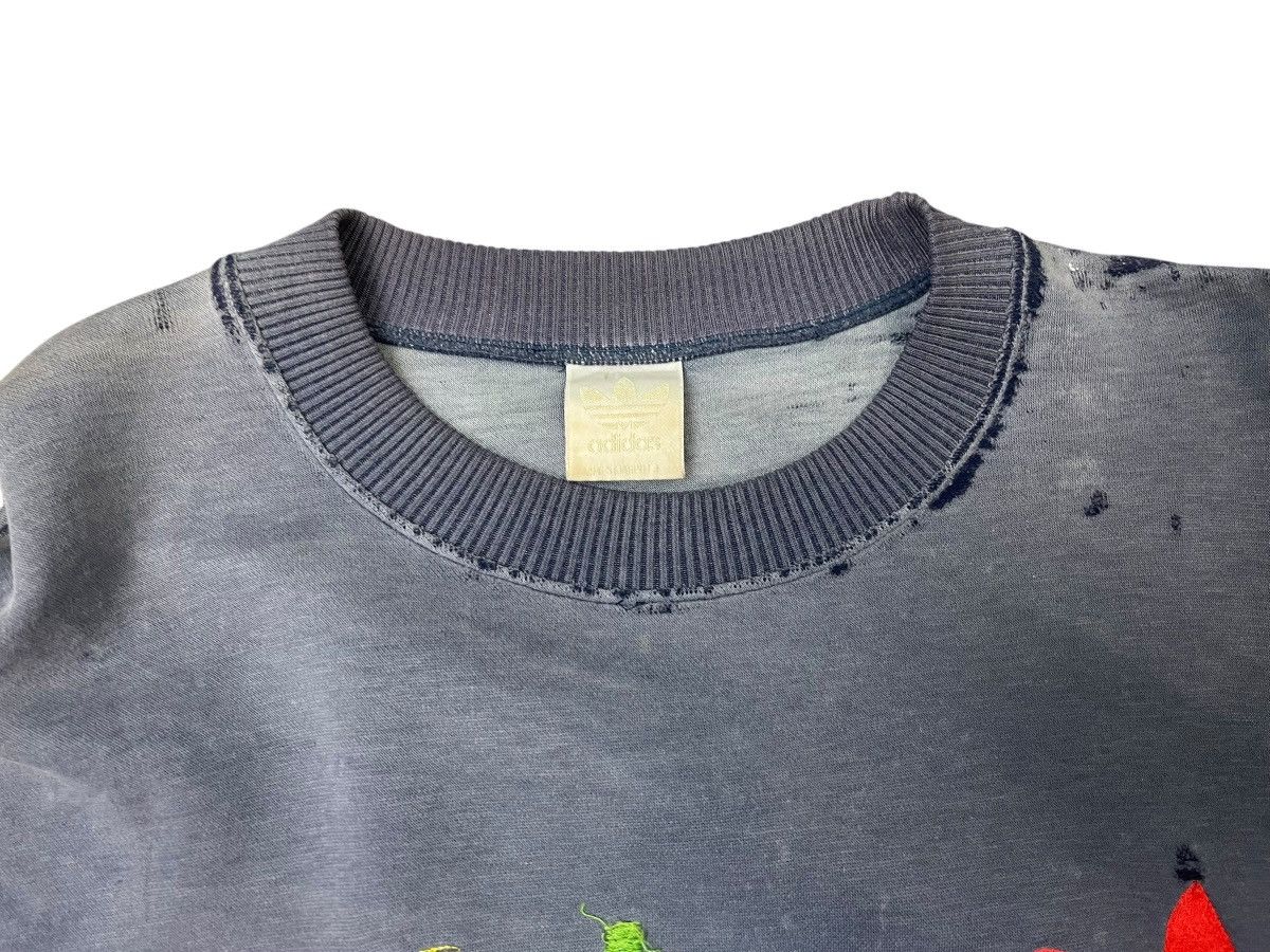 Adidas Vintage Adidas Faded Distressed Sweatshirt Streetwear Size US L / EU 52-54 / 3 - 10 Thumbnail