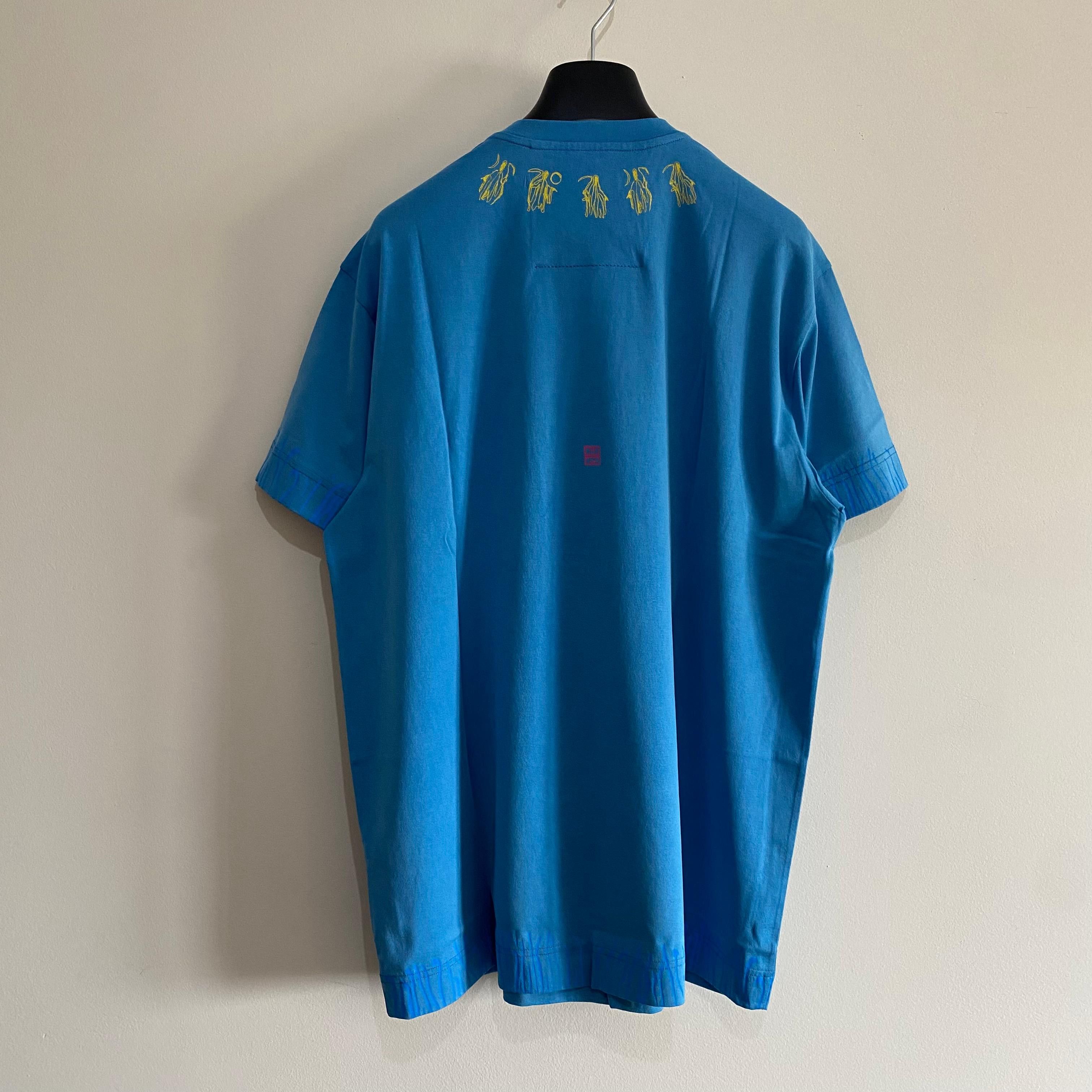 Givenchy x Josh Smith Blue Reaper Logo Print T-Shirt Size US M / EU 48-50 / 2 - 5 Thumbnail