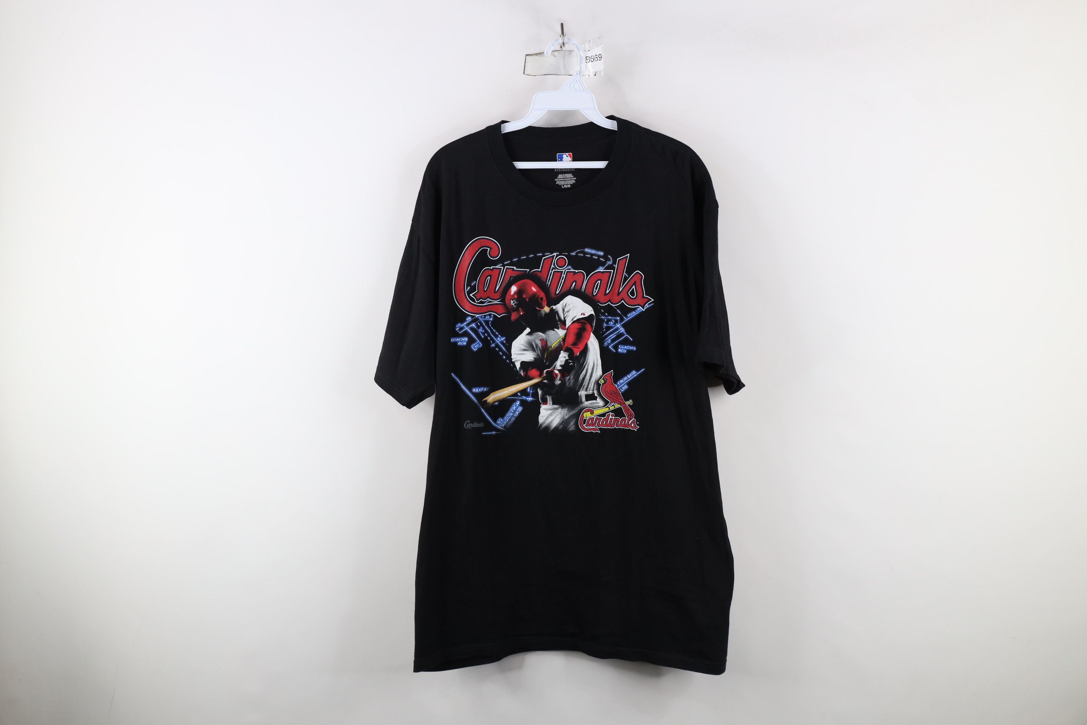 Vintage Vintage Y2K MLB St Louis Cardinals Baseball T-Shirt Black Size US L / EU 52-54 / 3 - 1 Thumbnail