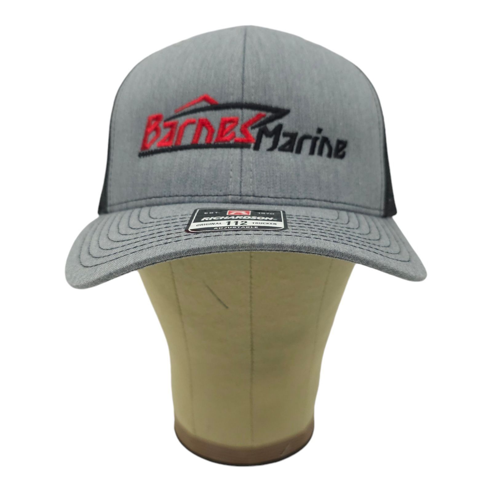 Richardson Barnes Marine Embroidered Logo Mesh Snapback Cap Trucker Hat Size ONE SIZE - 9 Thumbnail