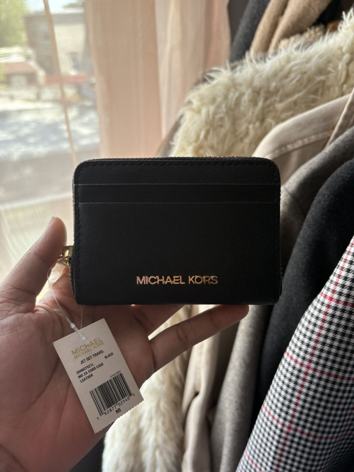Michael Kors Michael Kors Jet Set Black Leather Wallet Size ONE SIZE - 4 Thumbnail
