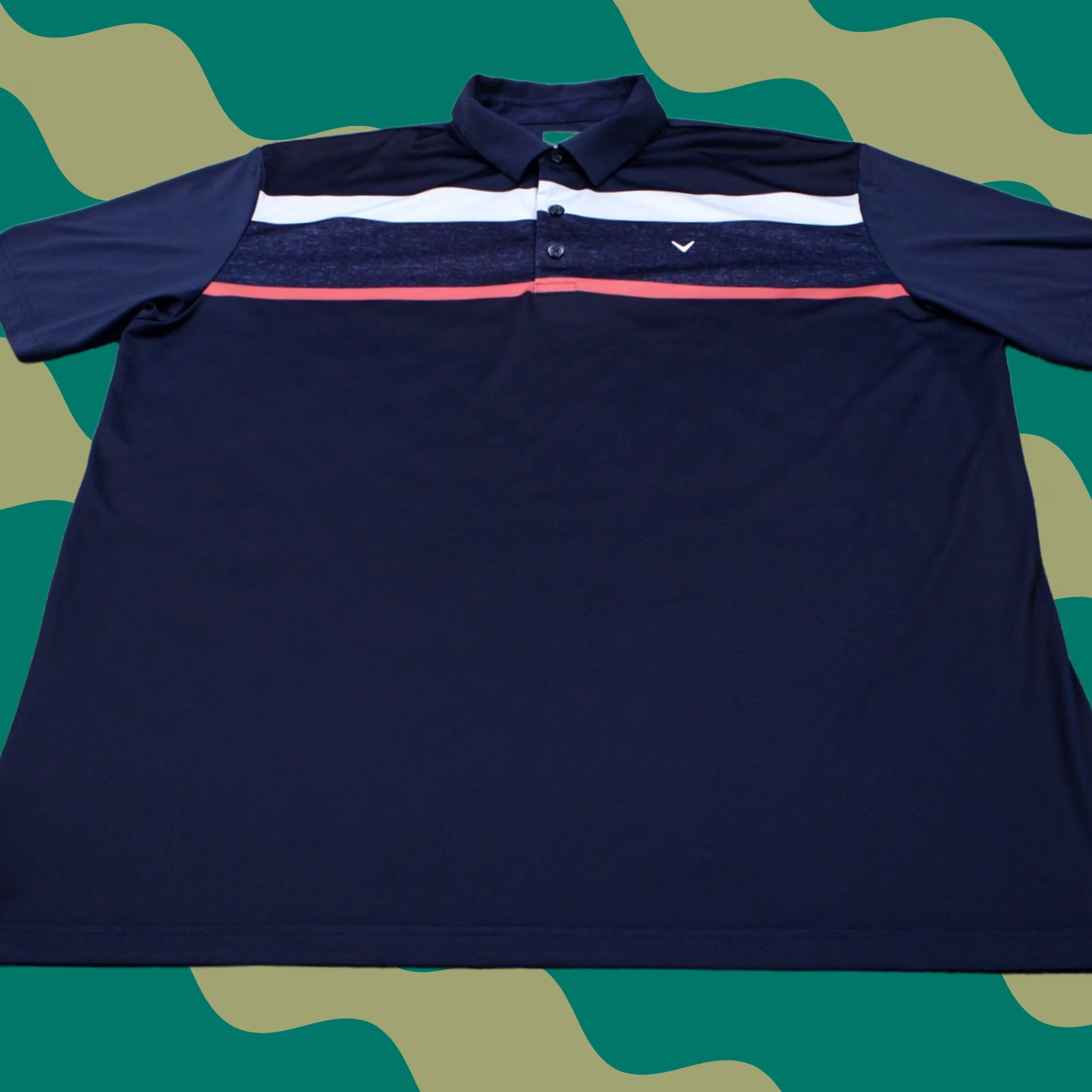 Callaway Callaway Polo Shirt Mens XL Blue/Pink/White Opti-Dri Short Sleeve Golf Shirt Size US XL / EU 56 / 4 - 1 Thumbnail