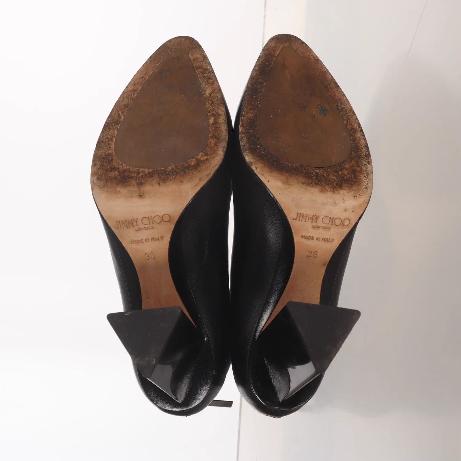 Jimmy Choo Jimmy Choo suede/lambskin colorblocked women's heels Size US 7 / IT 37 - 2 Thumbnail