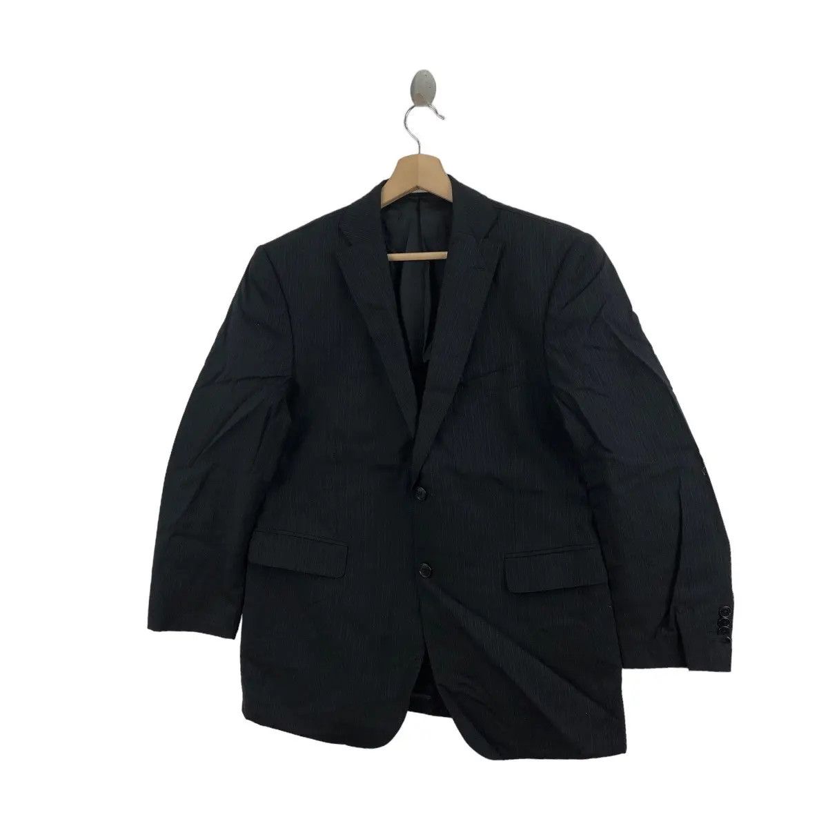 Vintage Vintage 90’ PINK PANTHER 2 Button Black Blazer Sport Coat Size 38R - 4 Thumbnail