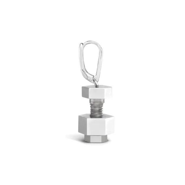 Celine o1bcso1str1024 Size: OS / Screw Earrings in Silver Size ONE SIZE - 3 Thumbnail