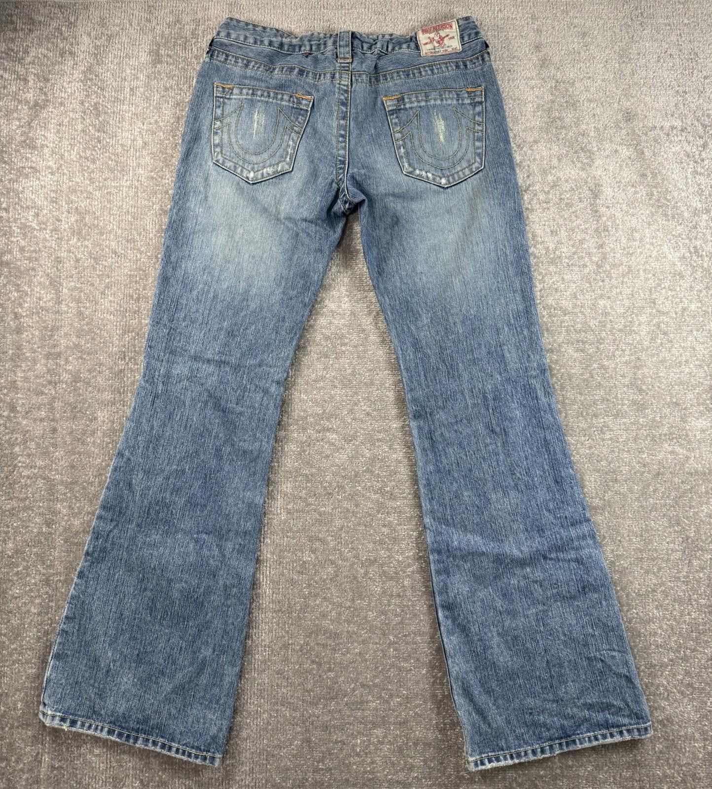 True Religion True Religion Low Rise Bobby Women's Jeans Size 30 Flare Size 30" / US 8 / IT 44 - 1 Thumbnail
