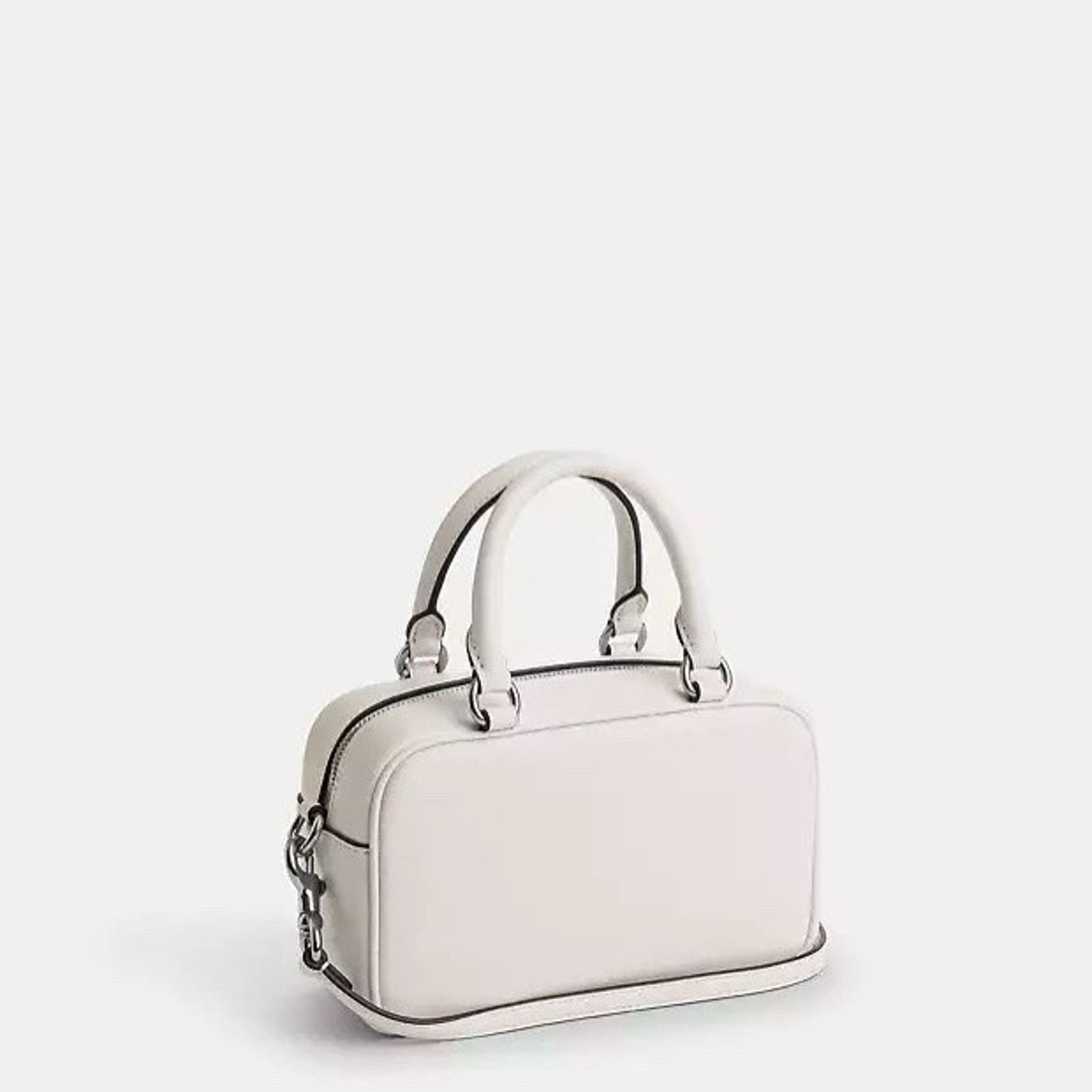 Coach NWT Coach Satchel Crossbody Leather CT776 Silver/Chalk Size ONE SIZE - 8 Thumbnail