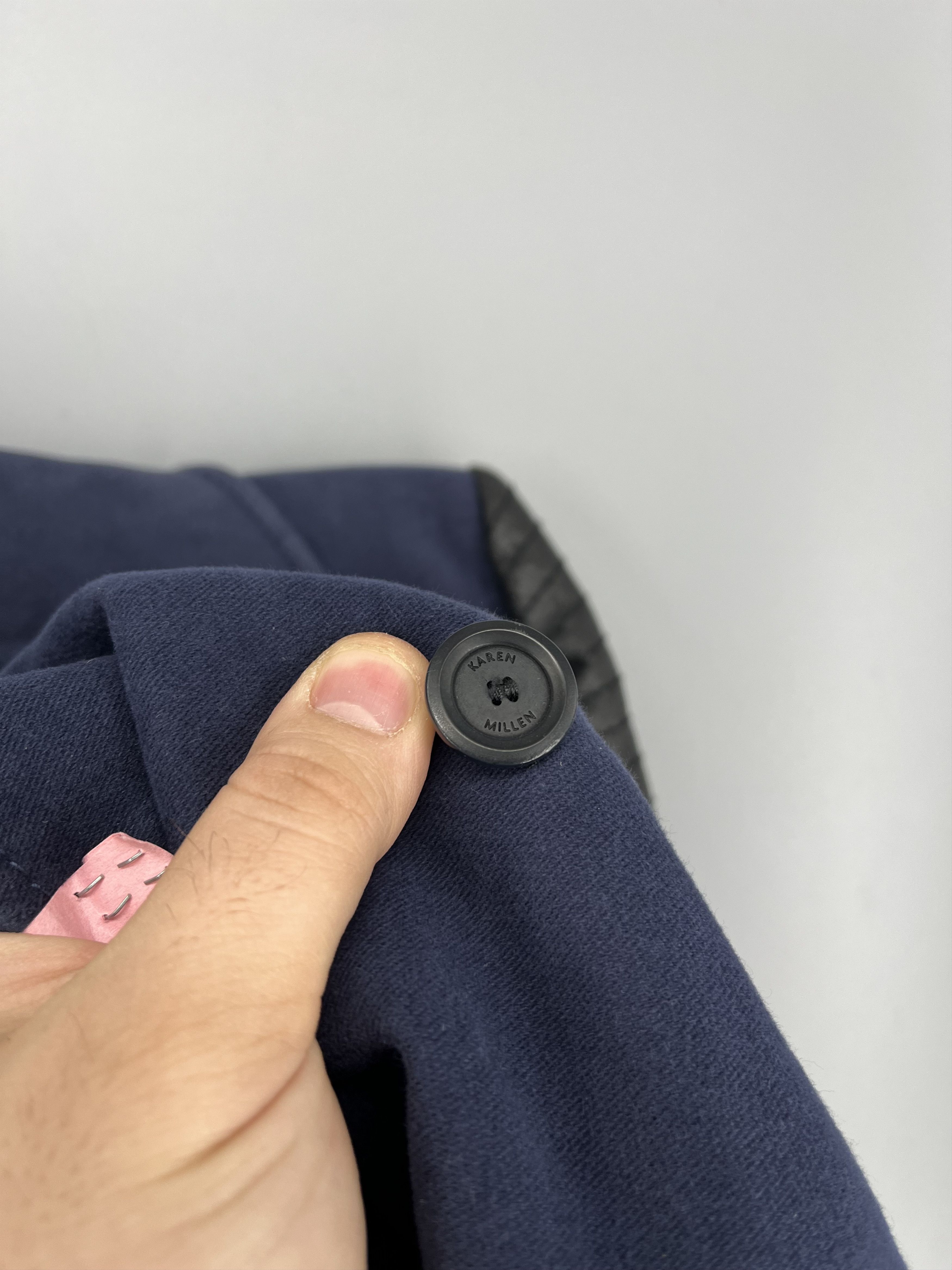 Karen Millen Women's 8 Double Breasted Navy Pea Coat