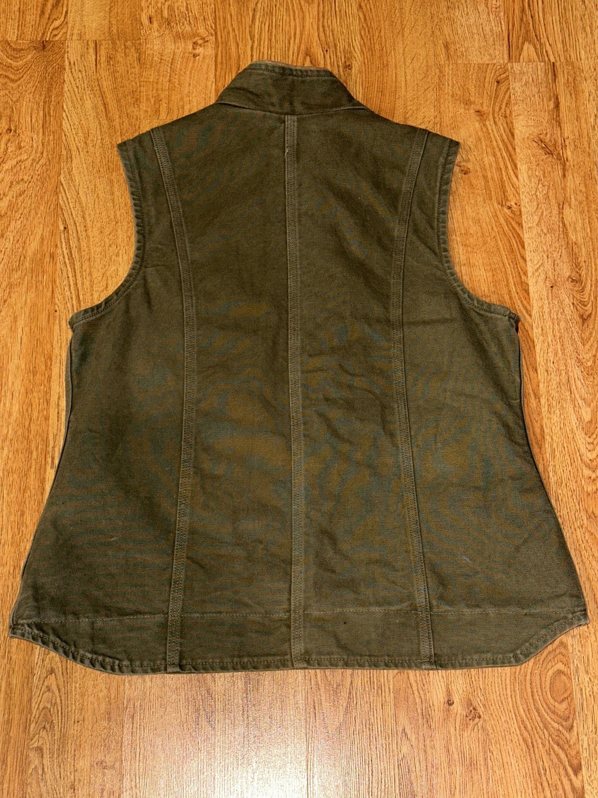 Carhartt CARHARTT WV001 LOV SHERPA LINED CANVAS VEST OLIVE GREEN LRG Size L / US 10 / IT 46 - 5 Thumbnail