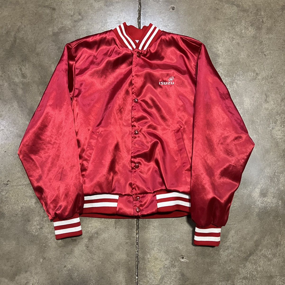 Vintage Vintage 80s Isuzu Motors Bomber Jacket Japanese Car Promo Size US M / EU 48-50 / 2 - 1 Thumbnail