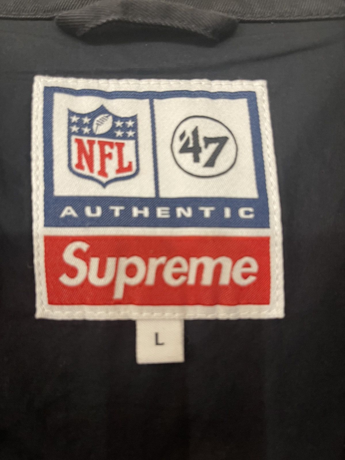 47 Brand × NFL × Supreme SUPREME X RAIDERS X 47BRAND ALL OVER PRINT WORK JACKET LARGE Size US L / EU 52-54 / 3 - 4 Thumbnail