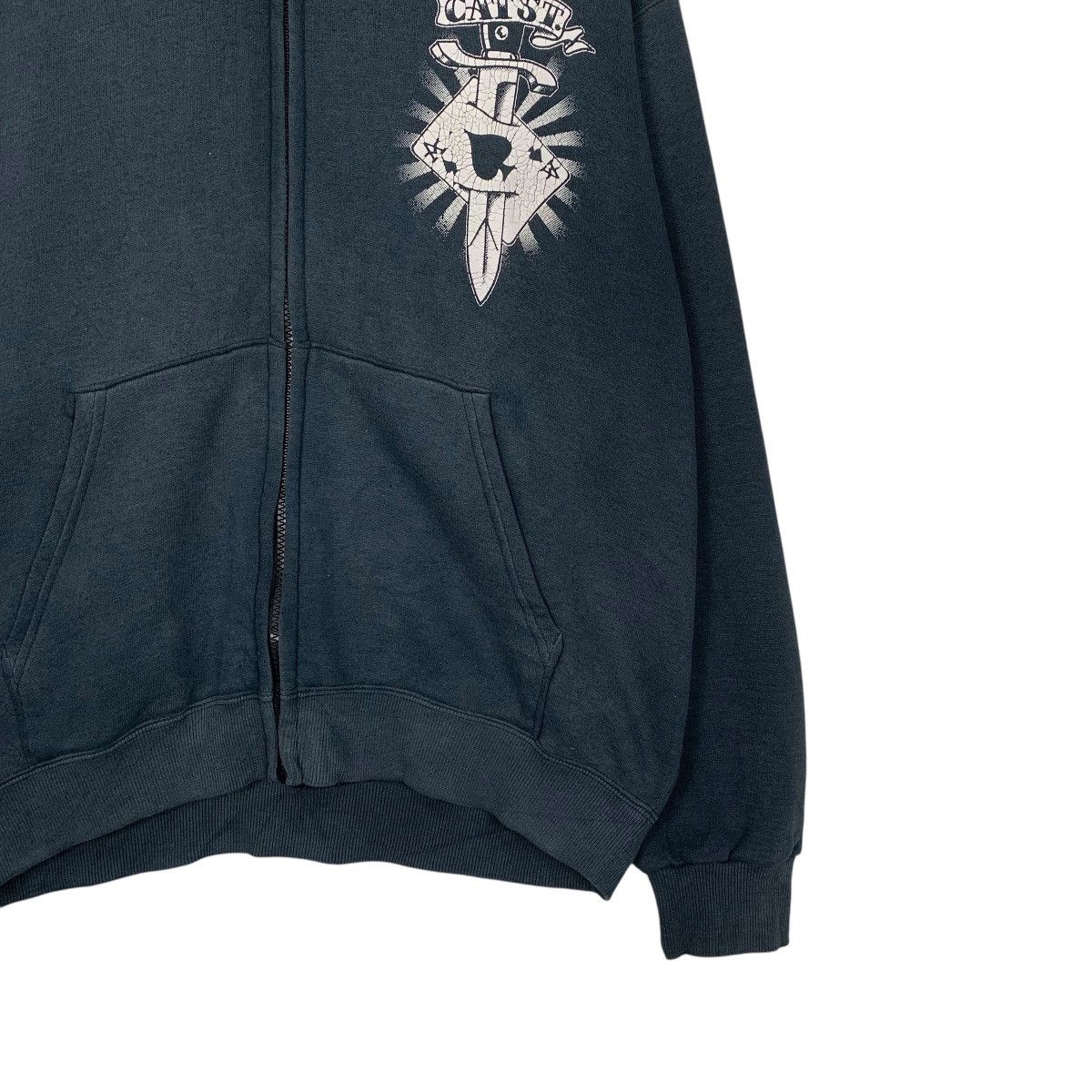 Japanese Brand Japanese Brand Cream Soda Rock n Roll Zipper Hoodie Size US M / EU 48-50 / 2 - 4 Thumbnail