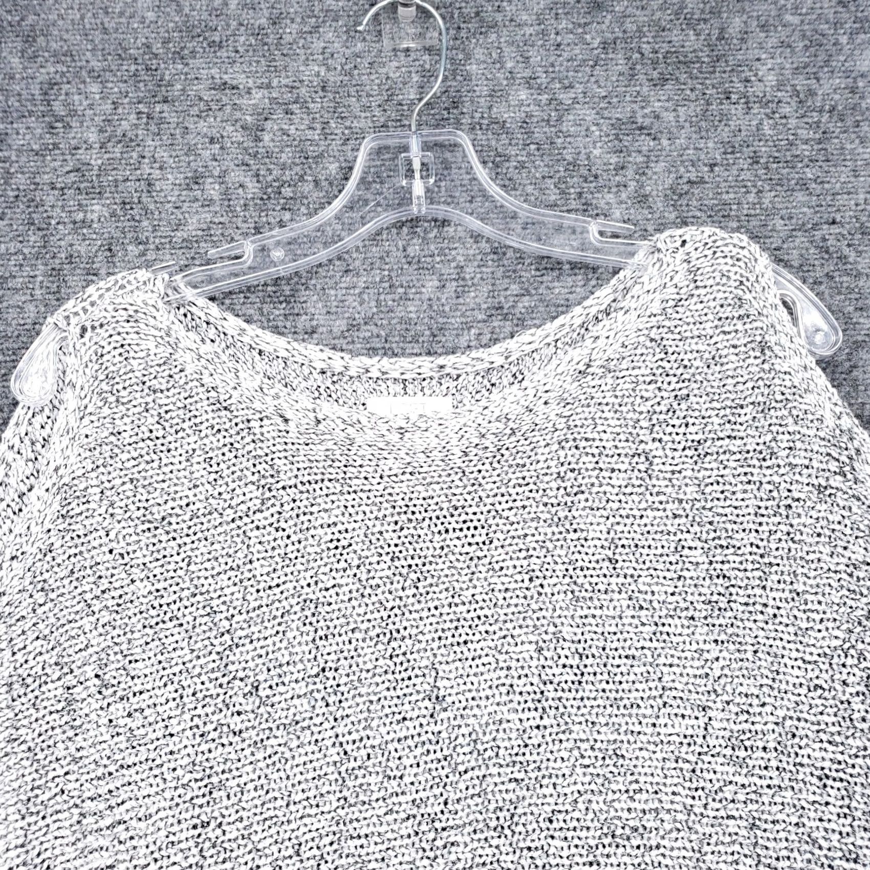Loft LOFT Sweater Womens S Small Gray Short Sleeve Tunic Cold Shoulder Round Neck Size S / US 4 / IT 40 - 2 Thumbnail