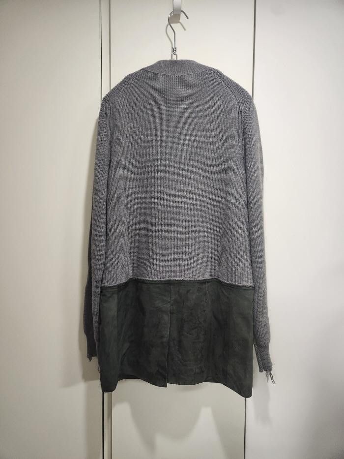 Giorgio Brato Giorgio Brato 가죽 도킹 가디건 Size US L / EU 52-54 / 3 - 5 Thumbnail
