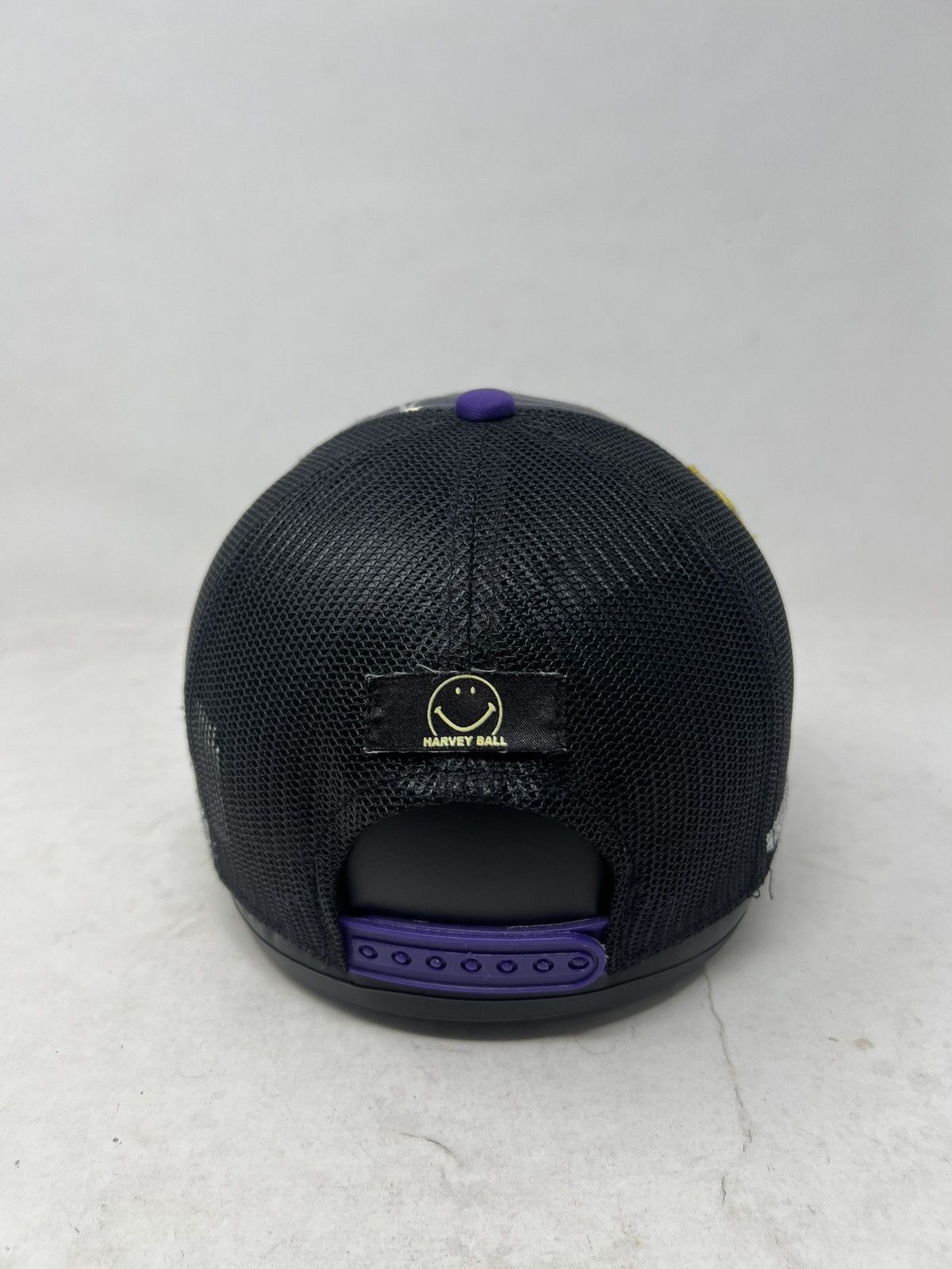 If Six Was Nine Black Graffiti Smiley USA Chic Chick Trucker Hat Size ONE SIZE - 3 Thumbnail