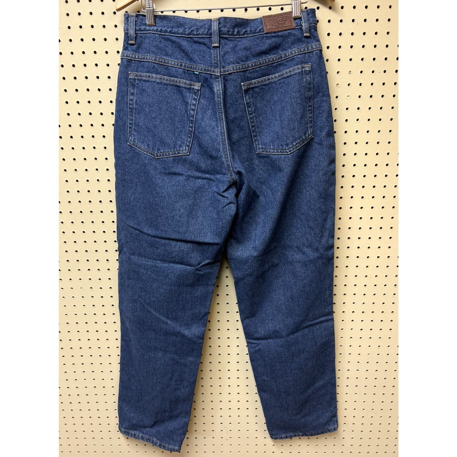 Vintage VINTAGE LL Bean Insulated Jeans Womens 12 R Blue Denim Flannel Lined Tapered Denim Mom Size 34" / US 12 / IT 48 - 2 Thumbnail