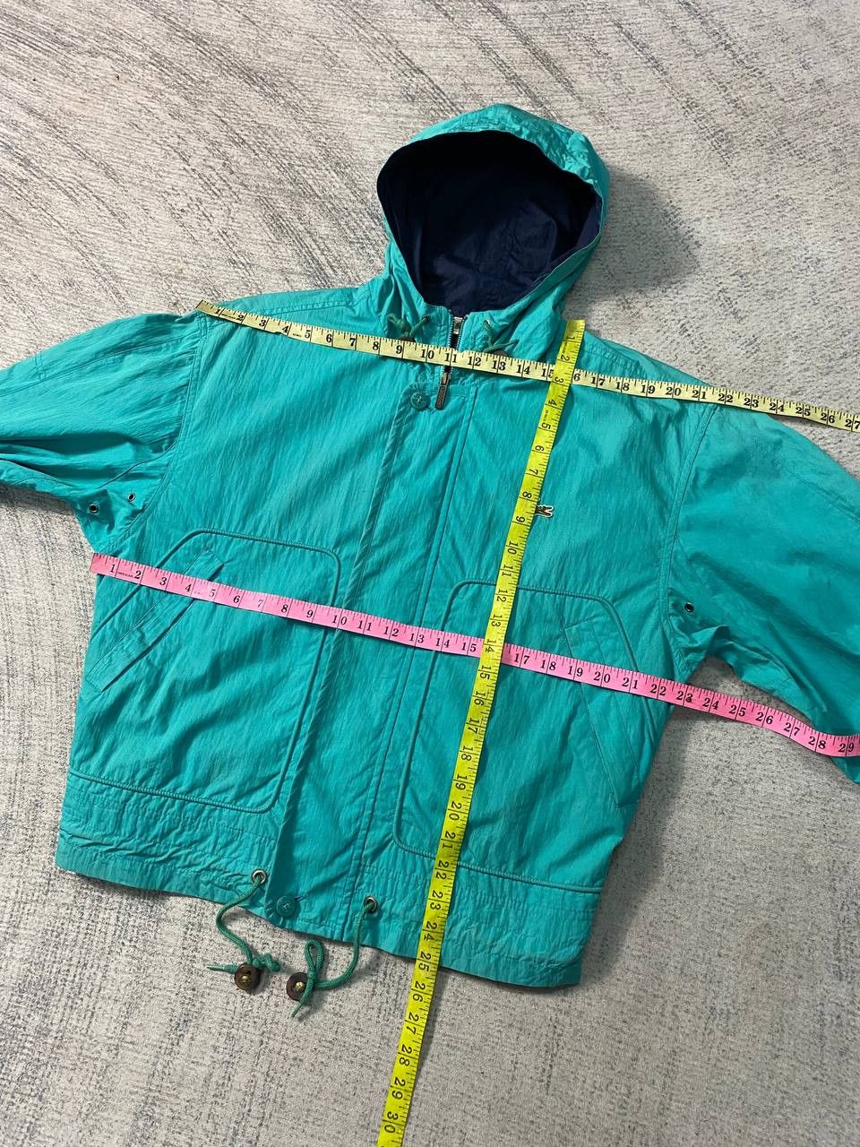 Lacoste Vintage Lacoste Hooded Windbreaker Jacket Size US M / EU 48-50 / 2 - 8 Thumbnail