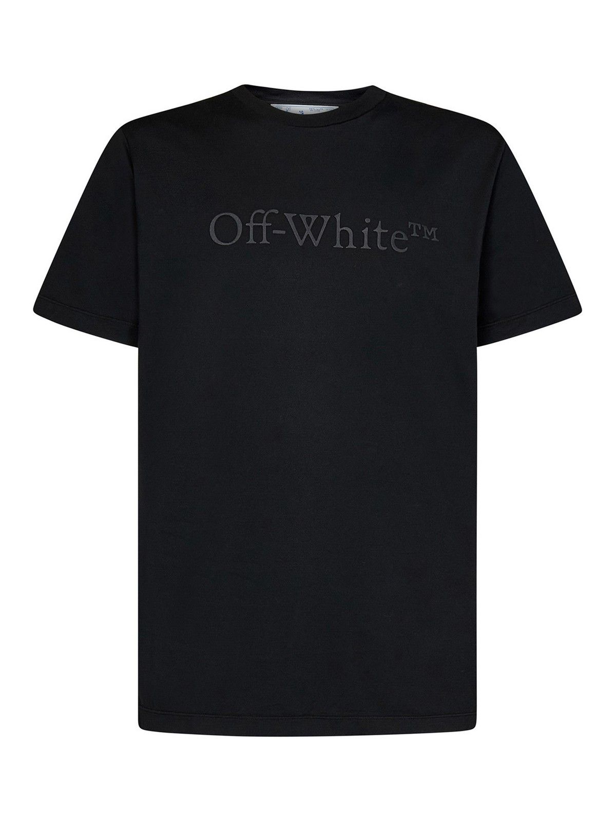 Off-White o1gr1nt0325 Bookish Laund Slim S/S T-Shirt in Black Size US XXS / EU 40 - 1 Thumbnail