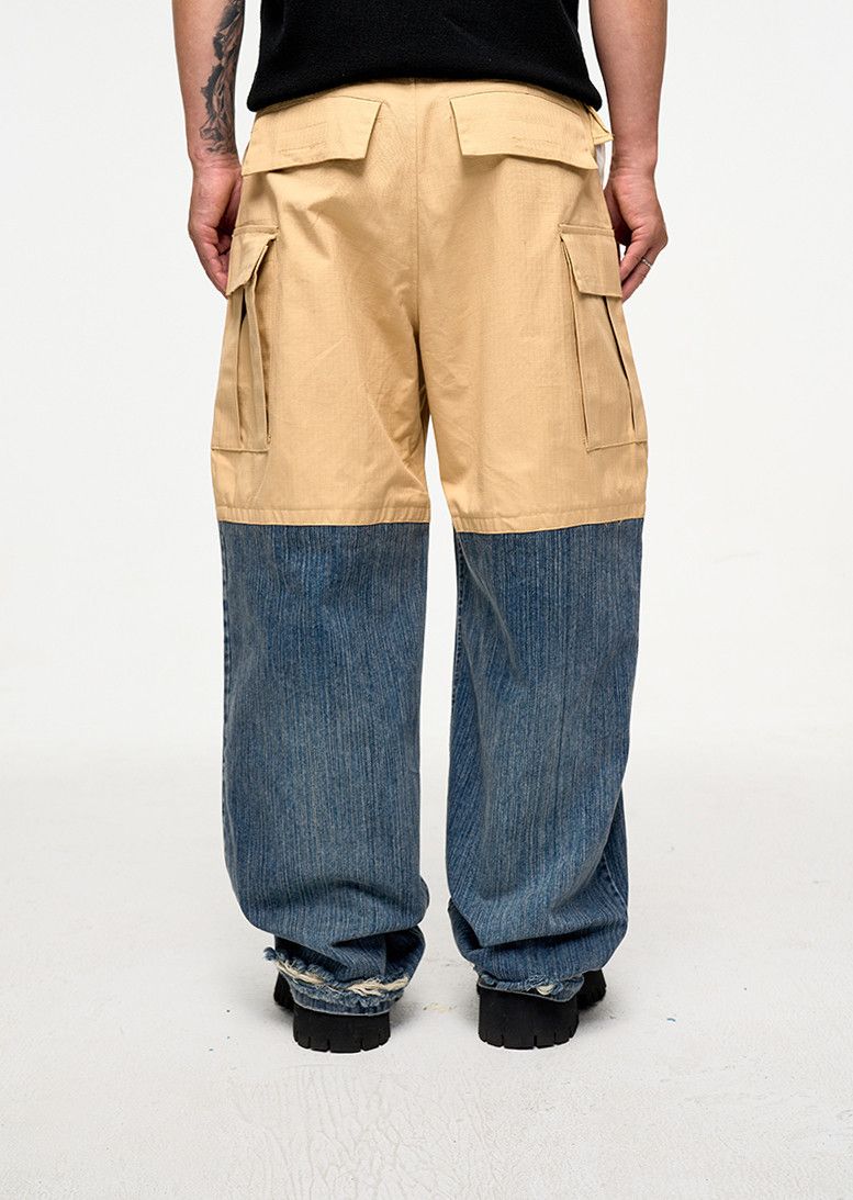 Other Color Match Ripped Hole Baggy Multi pockets Size US 34 / EU 50 - 3 Thumbnail