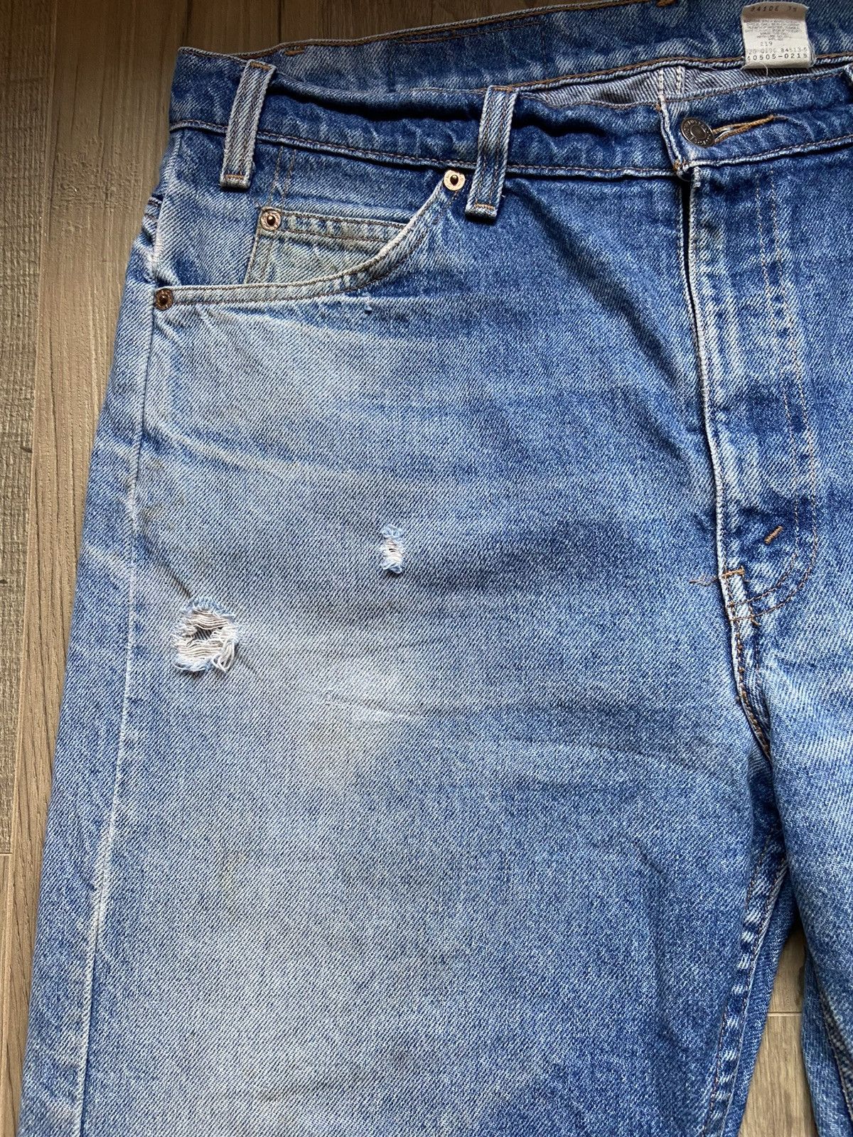 Levi's Vintage Levi’s FADED 505 Orange Tab 1996 Jeans 36x29.5 90s Size US 36 / EU 52 - 20 Thumbnail
