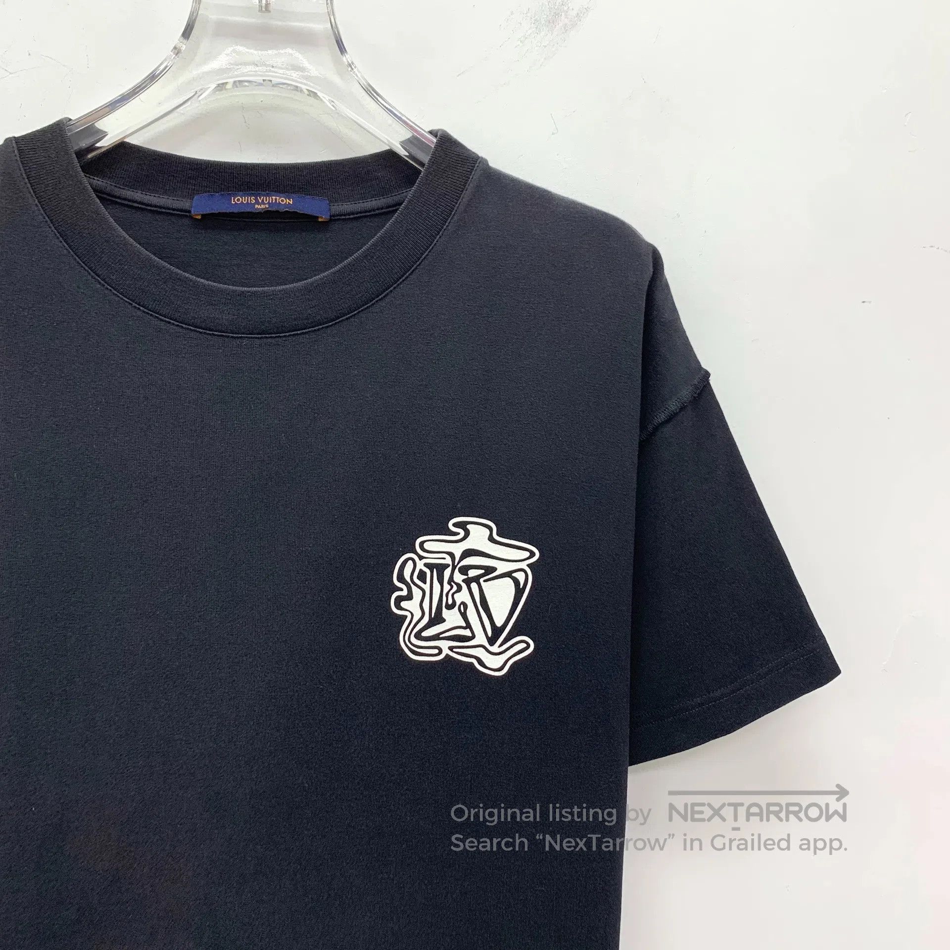Louis Vuitton Louis Vuitton Black Pattern Printed Cotton Crew Neck Short Size US XS / EU 42 / 0 - 3 Thumbnail
