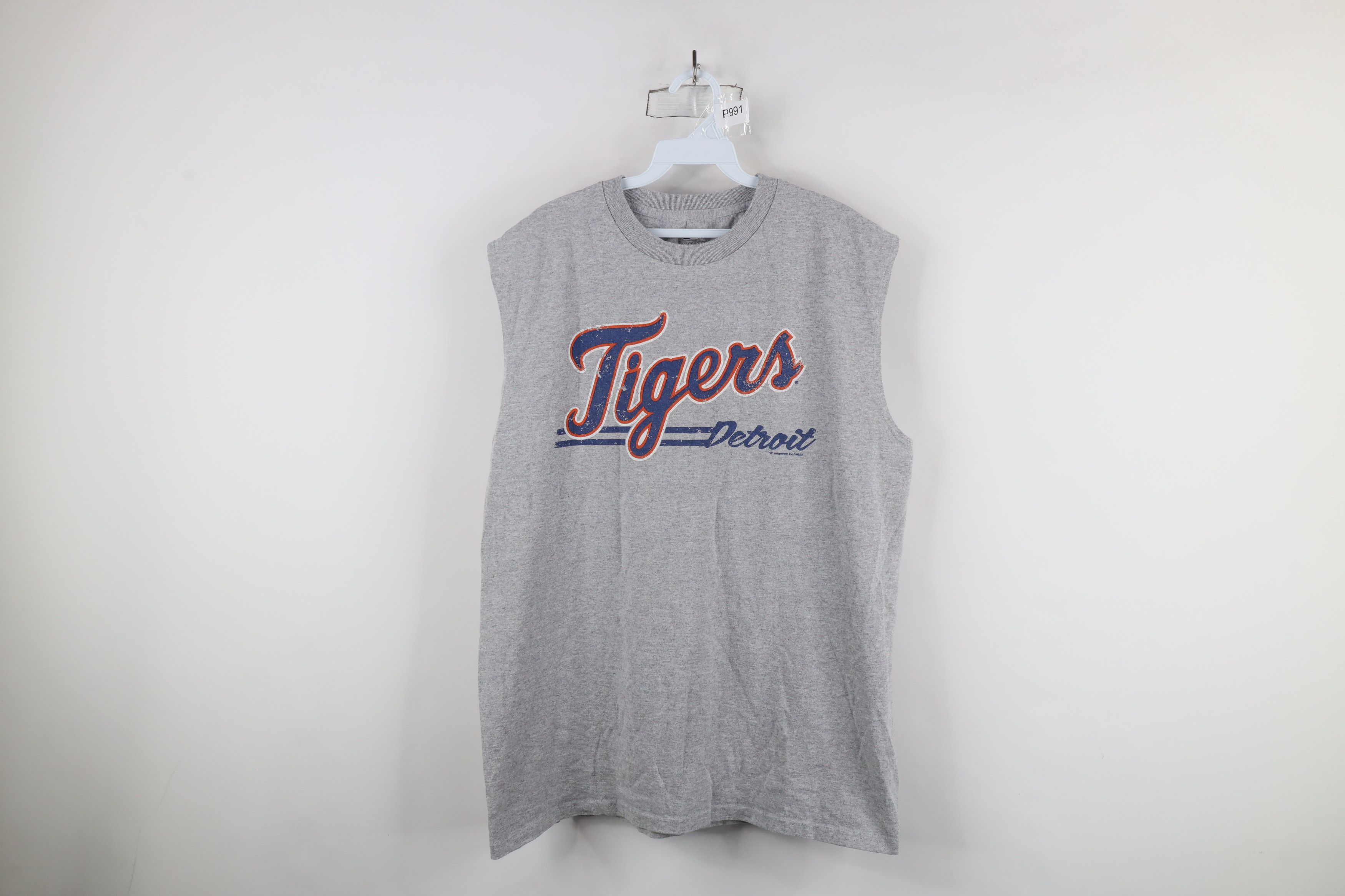 Vintage Vintage Detroit Tigers Baseball Sleeveless Muscle T-Shirt Size US XL / EU 56 / 4 - 1 Thumbnail