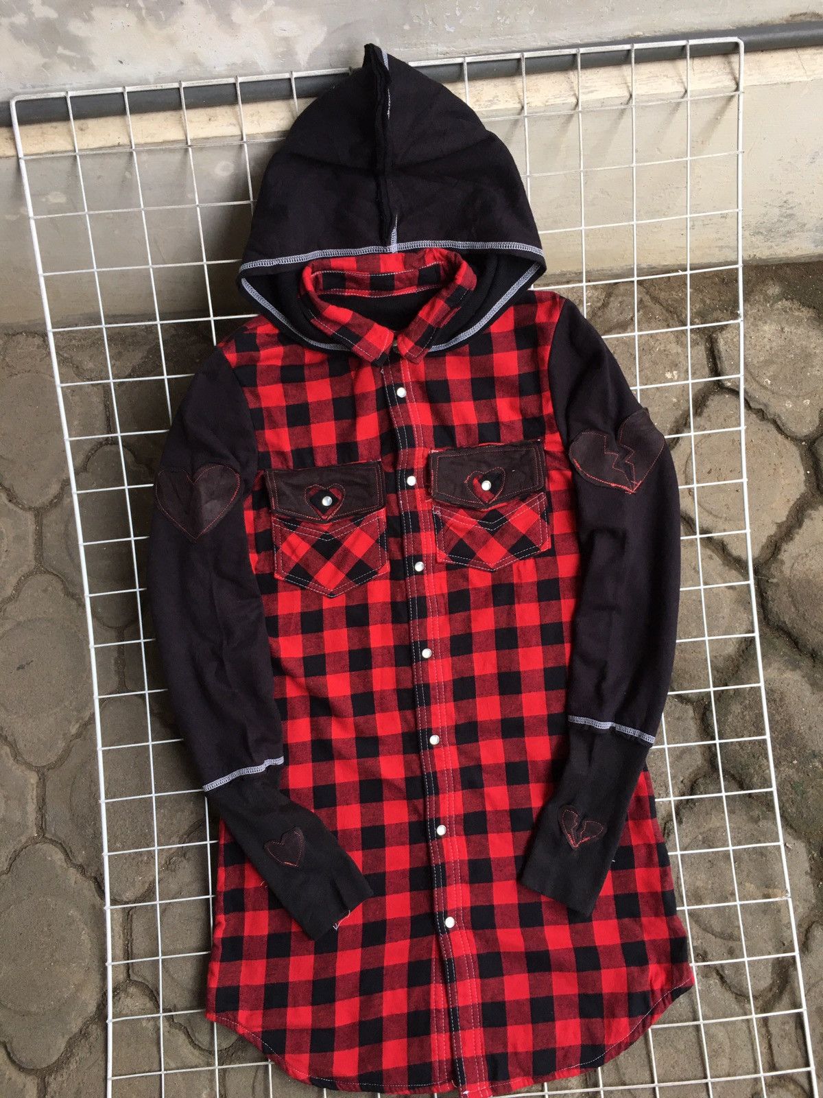 If Six Was Nine × Vintage Y2k Syc Fuk gothic skull patches hoodie Size M / US 6-8 / IT 42-44 - 2 Thumbnail