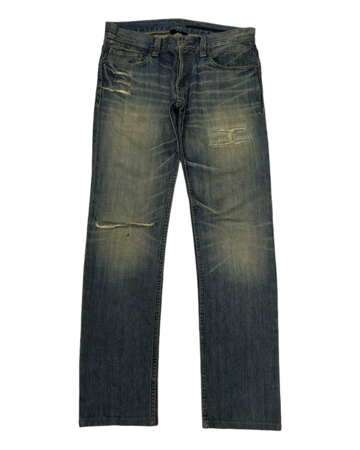 If Six Was Nine 🇯🇵PROGRESSIVE DENIM SLIM FIT DISTRESSED DENIM BY AZUL Size US 31 - 1 Thumbnail