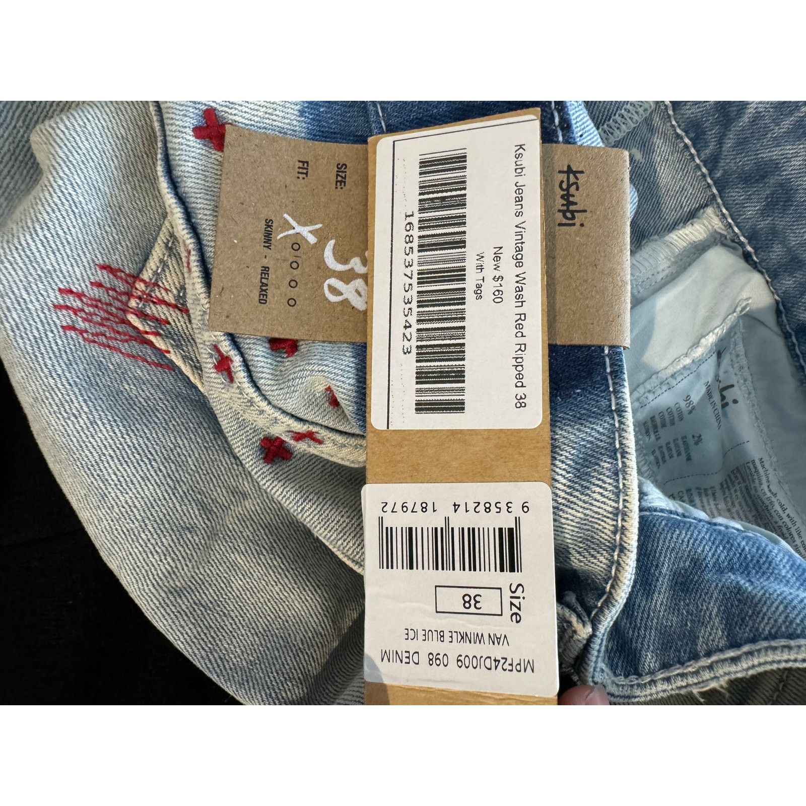 Ksubi Ksubi Jeans Vintage Wash Red Ripped New With Tags 38 Size US 38 / EU 54 - 6 Thumbnail