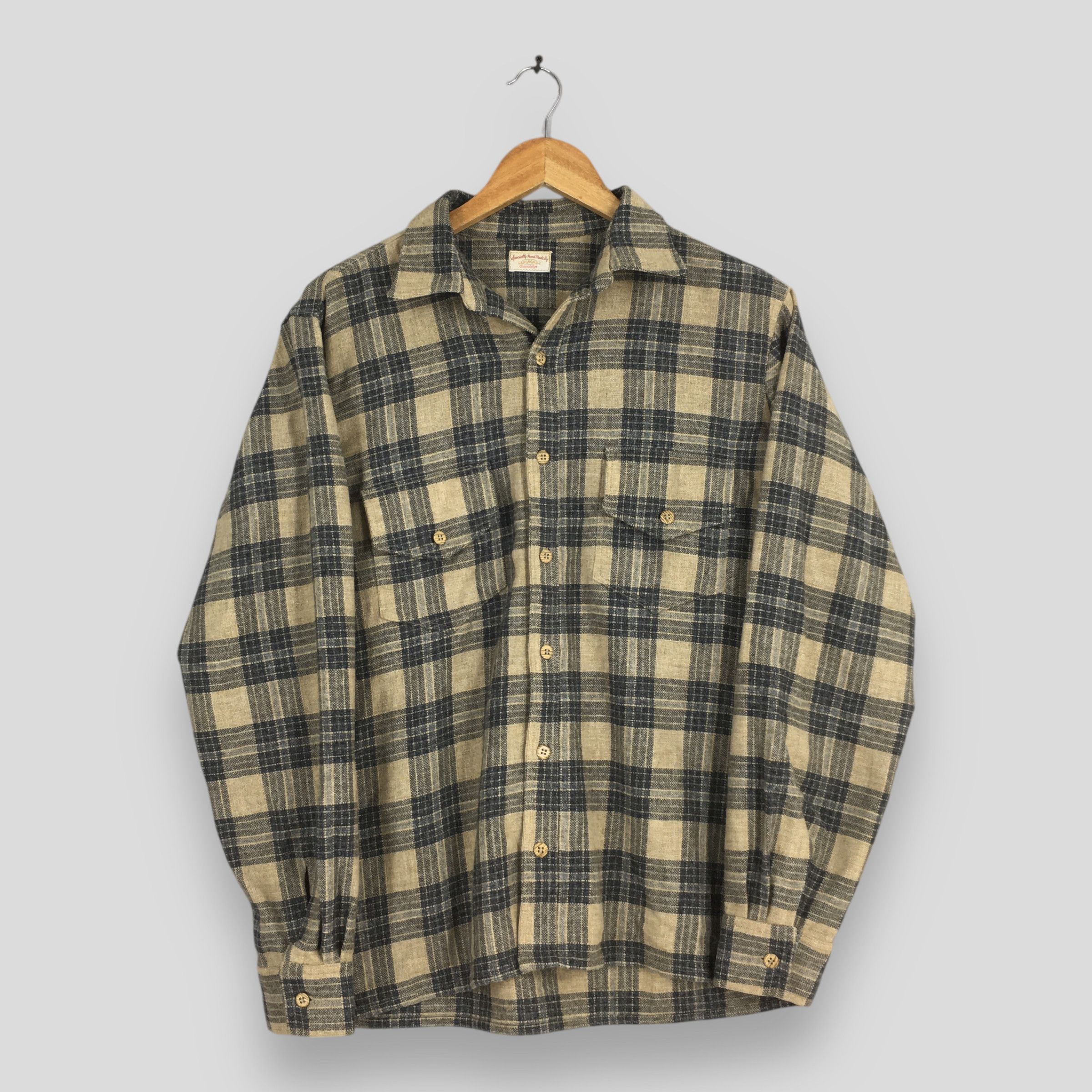 Vintage Vintage 1980s Gwendolyn Plaid Checkered Flannel Shirt Medium Size US M / EU 48-50 / 2 - 1 Thumbnail