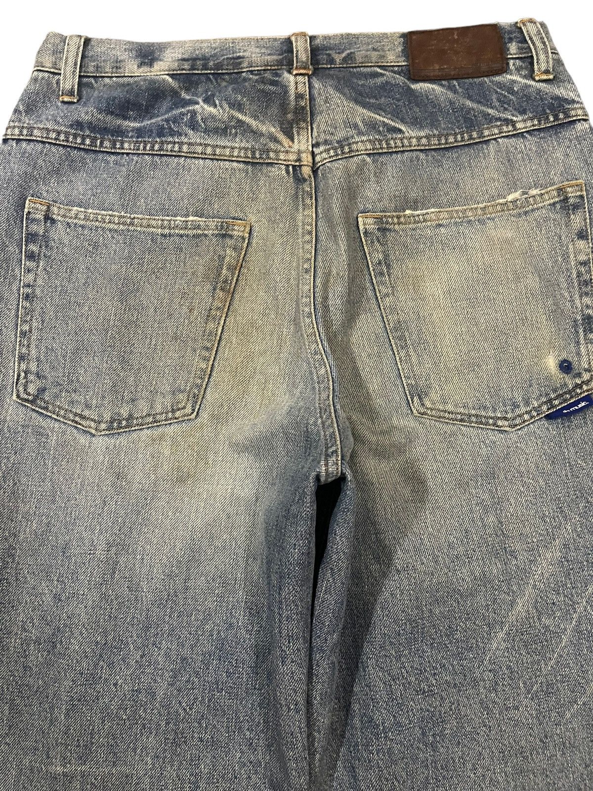 Kapital Vintage Japanese Brand Bleached Style Distressed Baggy Jeans Size US 30 / EU 46 - 4 Thumbnail
