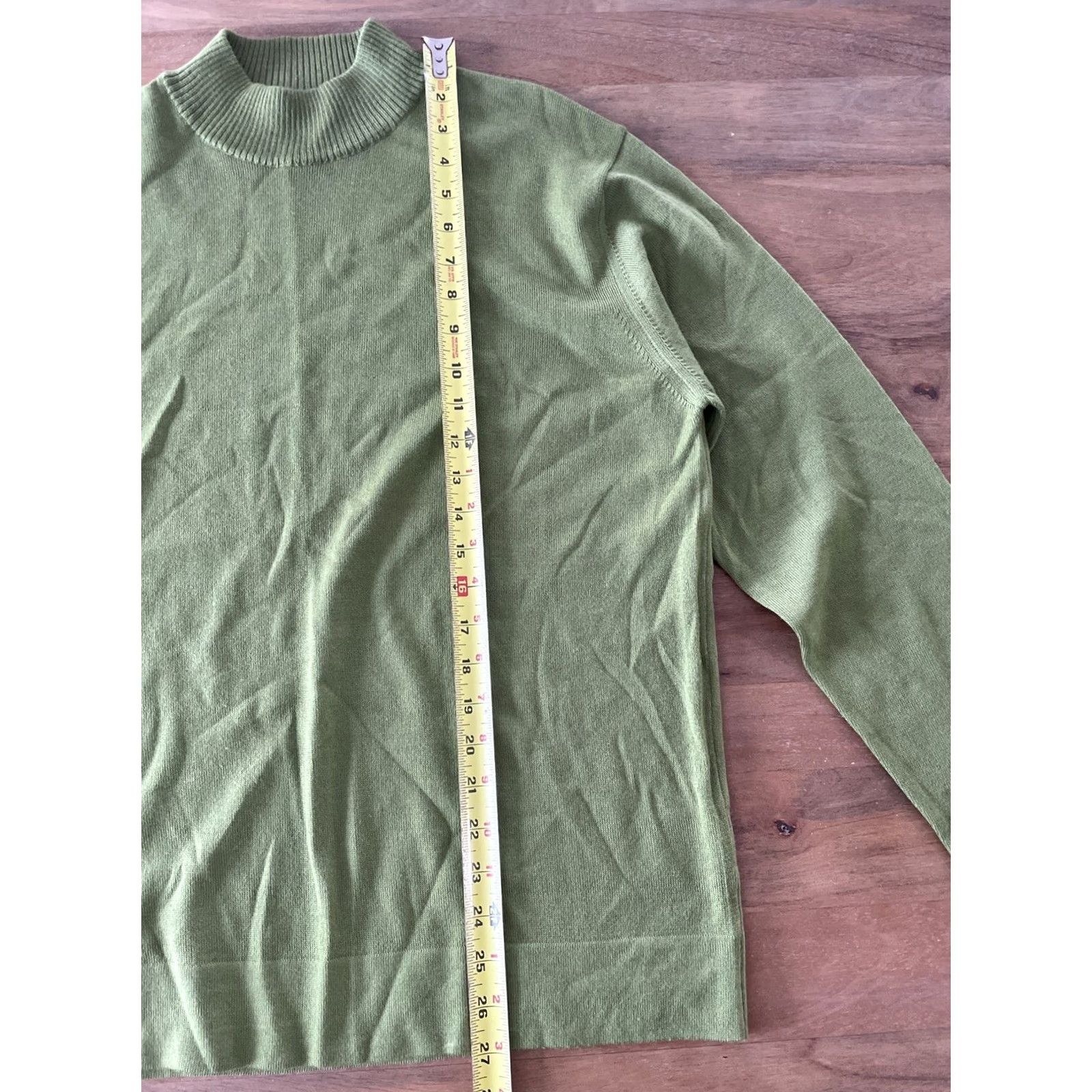 Vintage VINTAGE NANI BON Sweater Mens M Green 100% Wool Mock Neck Cable-Knit Classic Designer Italy Size US M / EU 48-50 / 2 - 6 Thumbnail
