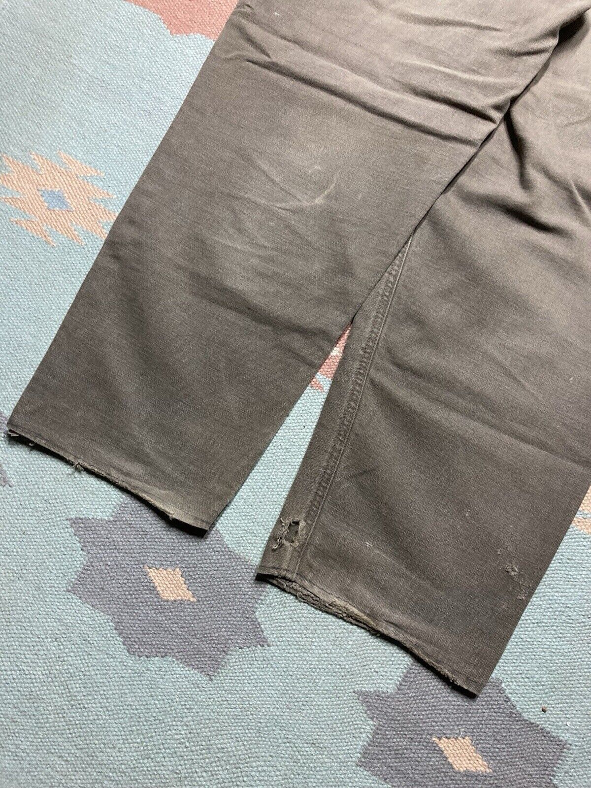 Carhartt × Vintage VTG carhartt canvas work pants baggy skater distressed 38x28 Size US 38 / EU 54 - 2 Thumbnail