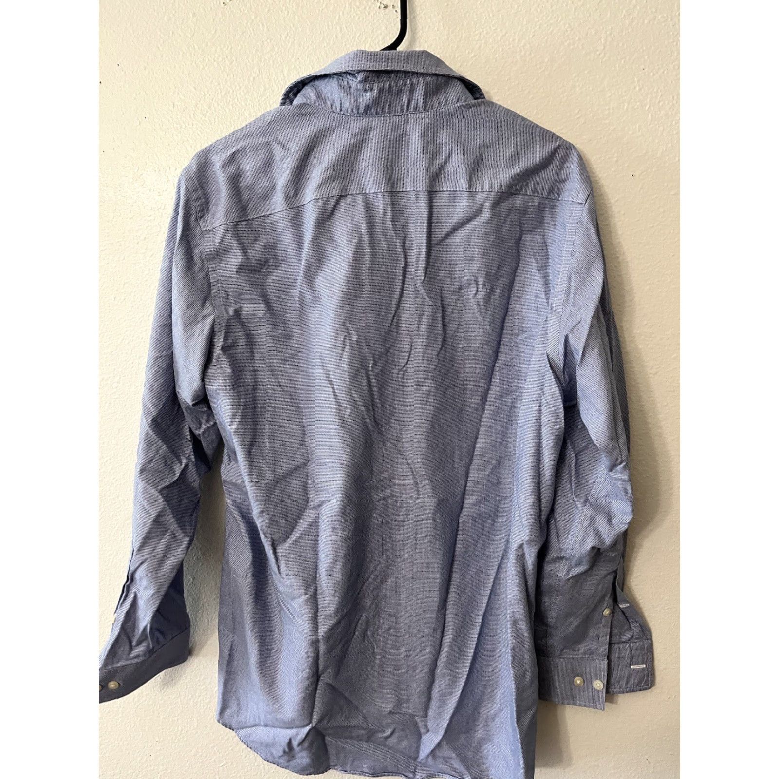 Michael Kors VINTAGE Michael Kors Shirt Men Long Sleeve Non-Iron Button-Up 15.5 32/33 Blue Modern 90s Mens Size US M / EU 48-50 / 2 - 2 Thumbnail