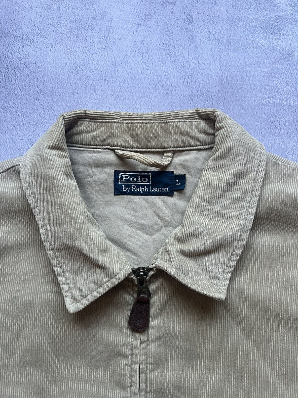Rare Polo Ralph Lauren Vintage Corduroy Bomber Jacket Size:L