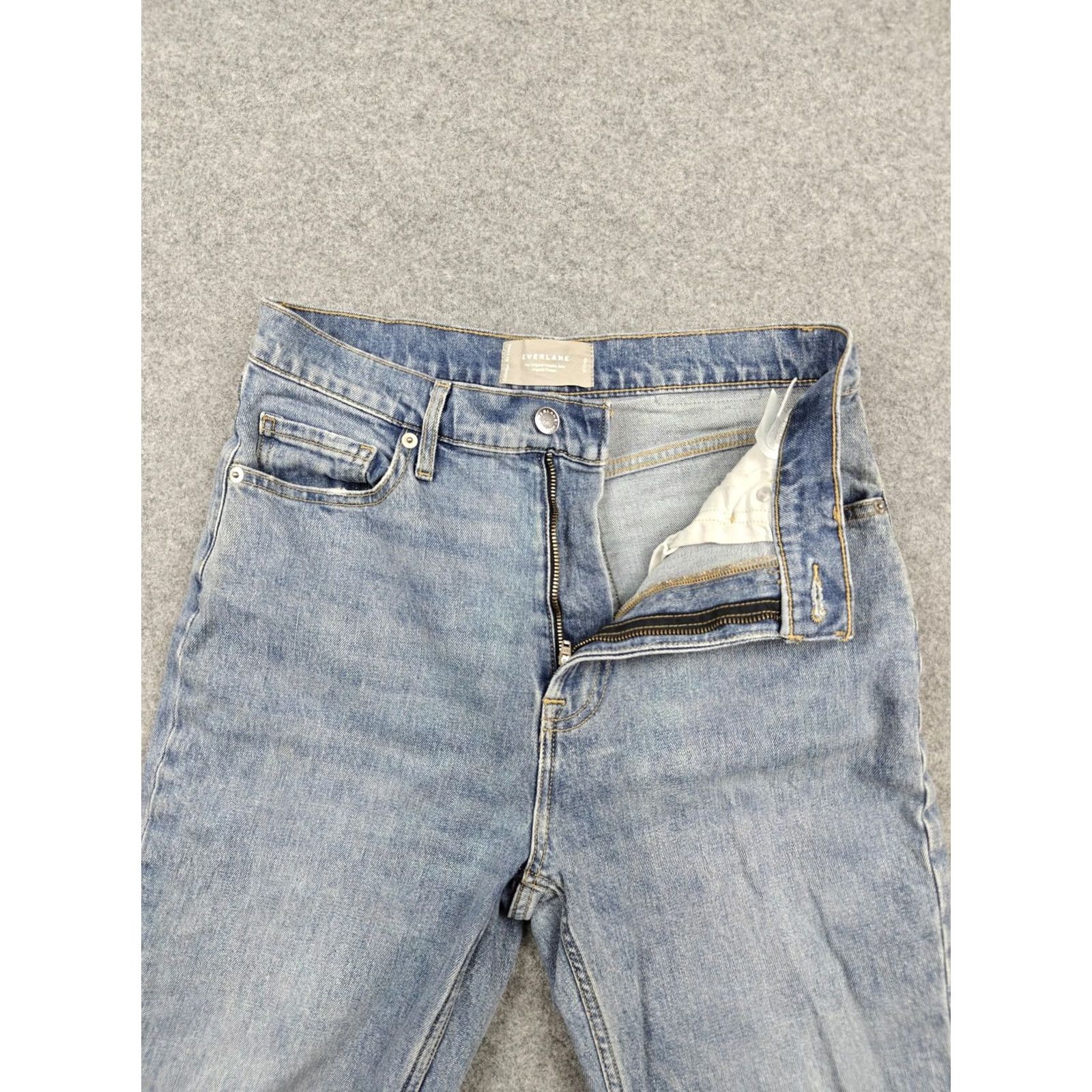 Everlane Everlane Jeans Womens 27 Blue Light Wash High Rise Crop Denim Stretch Size 27" / US 4 / IT 40 - 2 Thumbnail