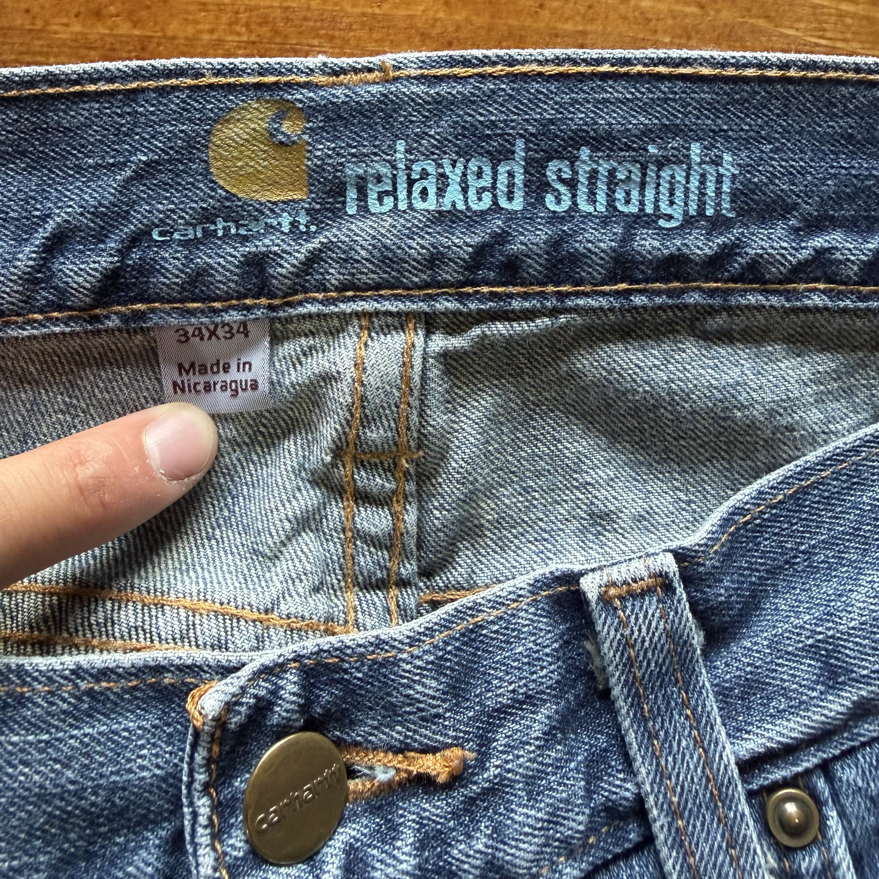 Carhartt Carhartt Jeans Men’s Size 34x34 (34x29) Dark Blue Relaxed Size US 34 / EU 50 - 5 Thumbnail